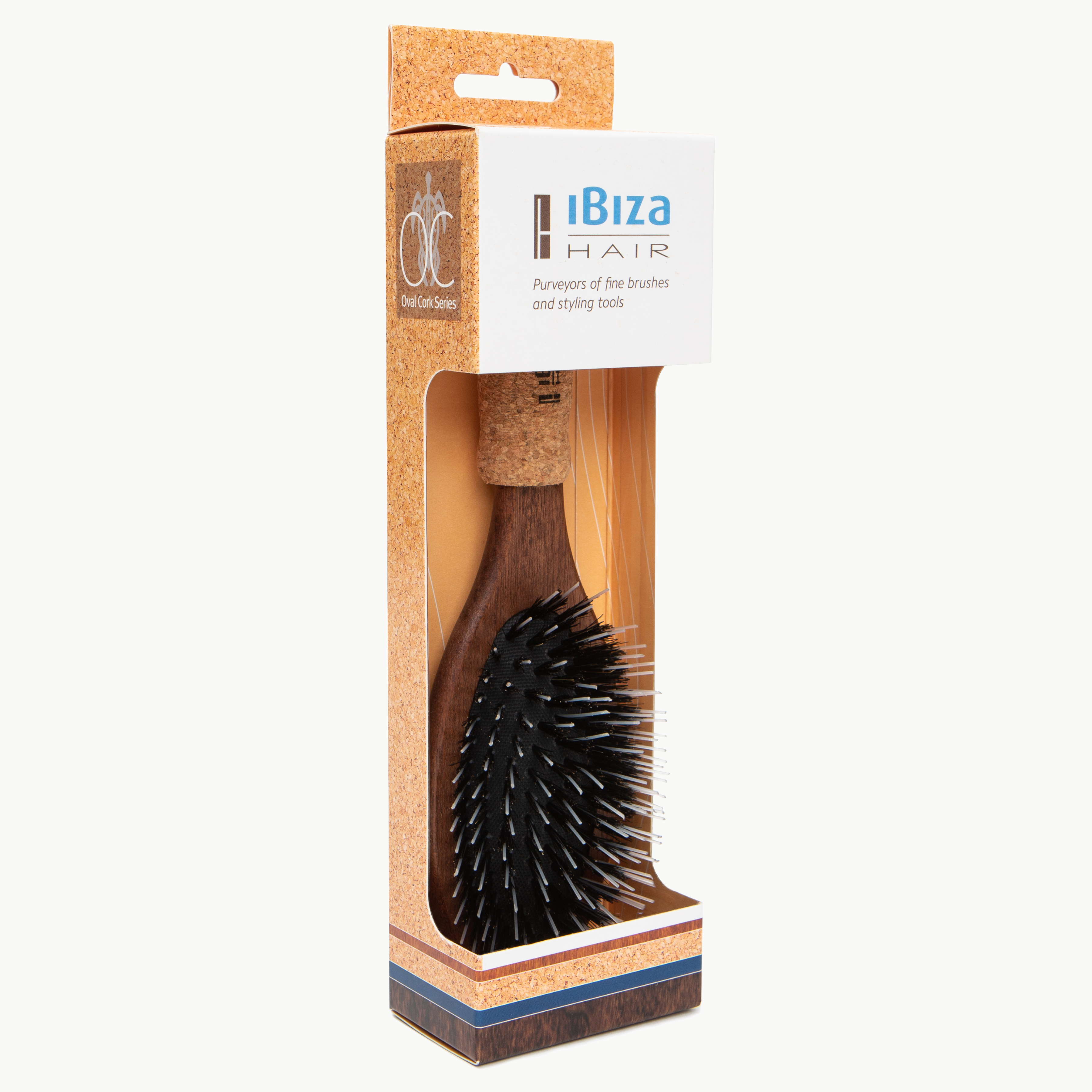 Ibiza Hair OC Series OC7 brosse ovale liège cheveux longs