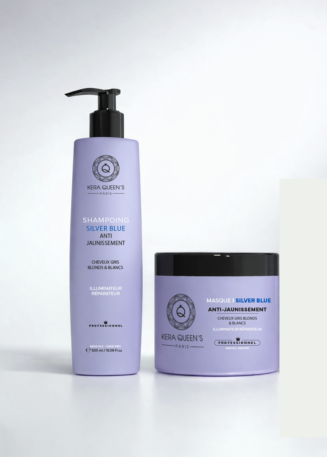 Kera Queen's Rituel Silver Blue kit cheveux blonds