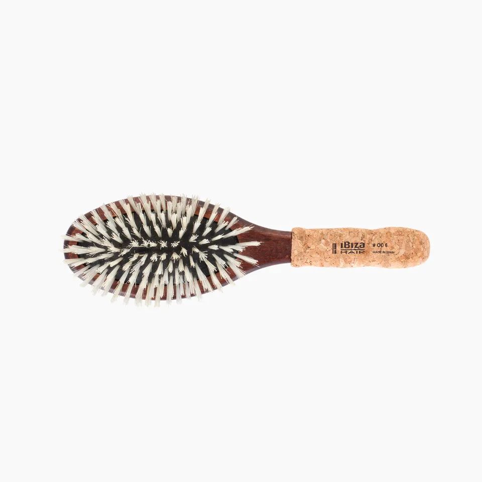 Ibiza OC6 brosse plate ovale sanglier manche liège