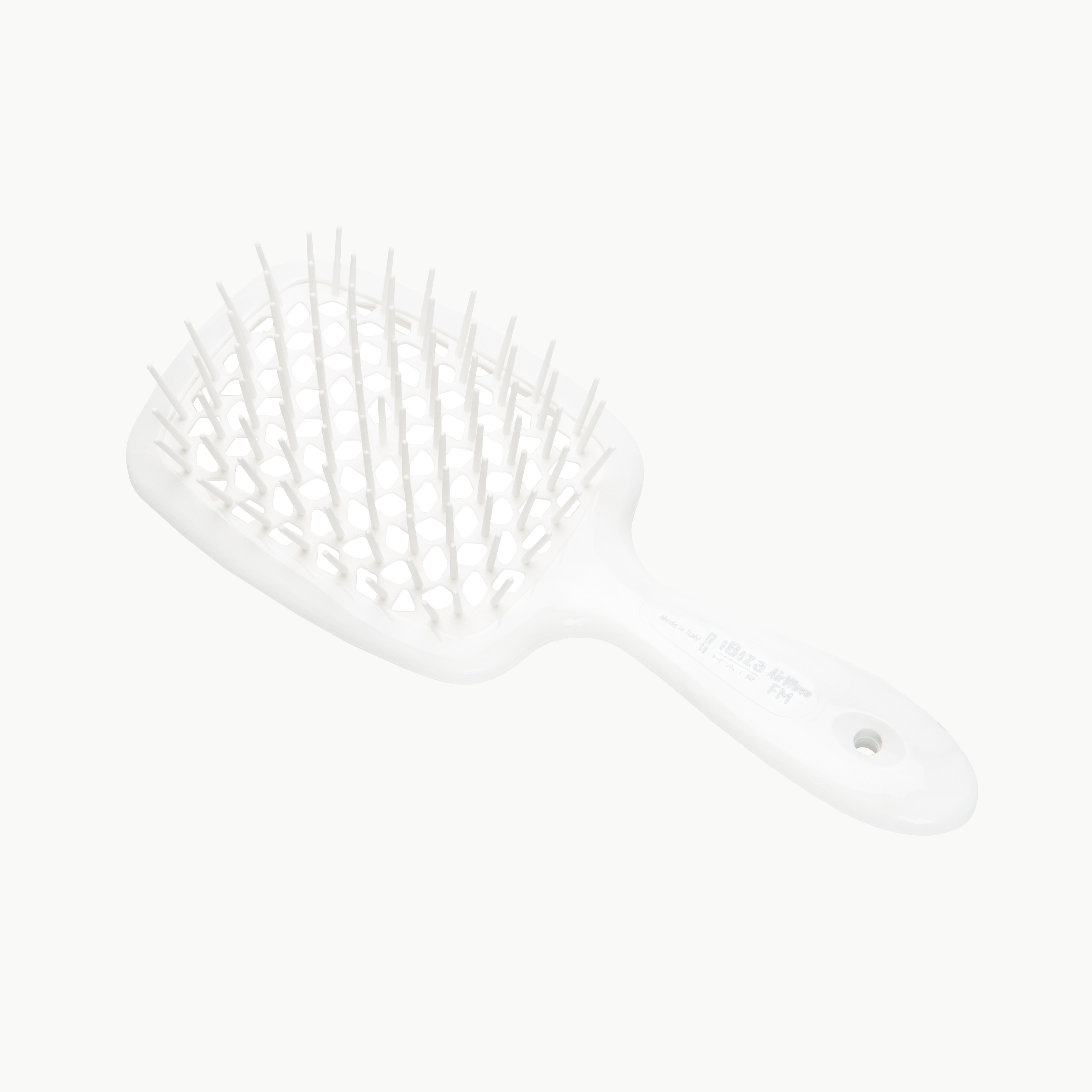 Ibiza Hair AirWave FM brosse douche blanche ventilée