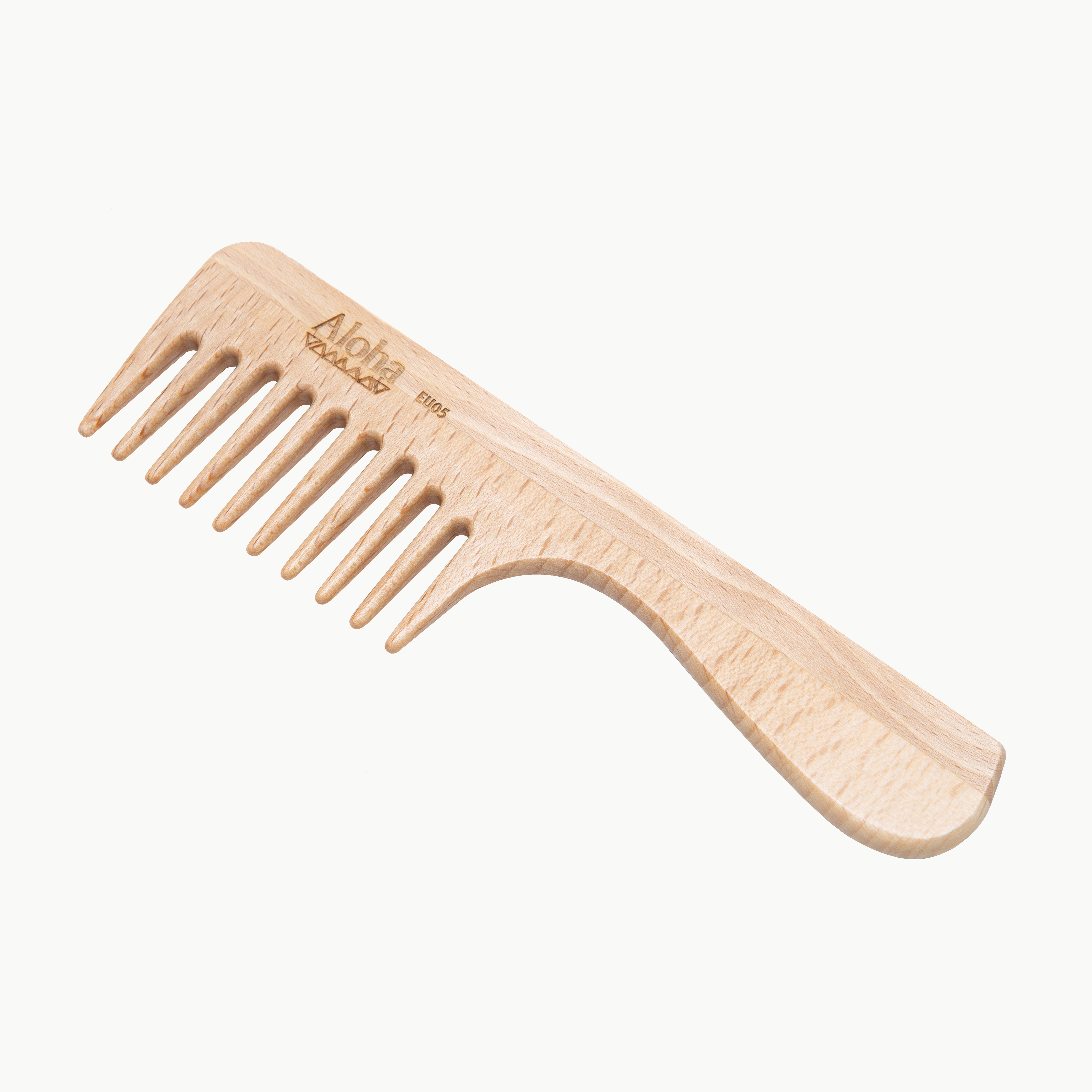 Ibiza Hair Aloha EU05 peigne manche bois avec étui liège
