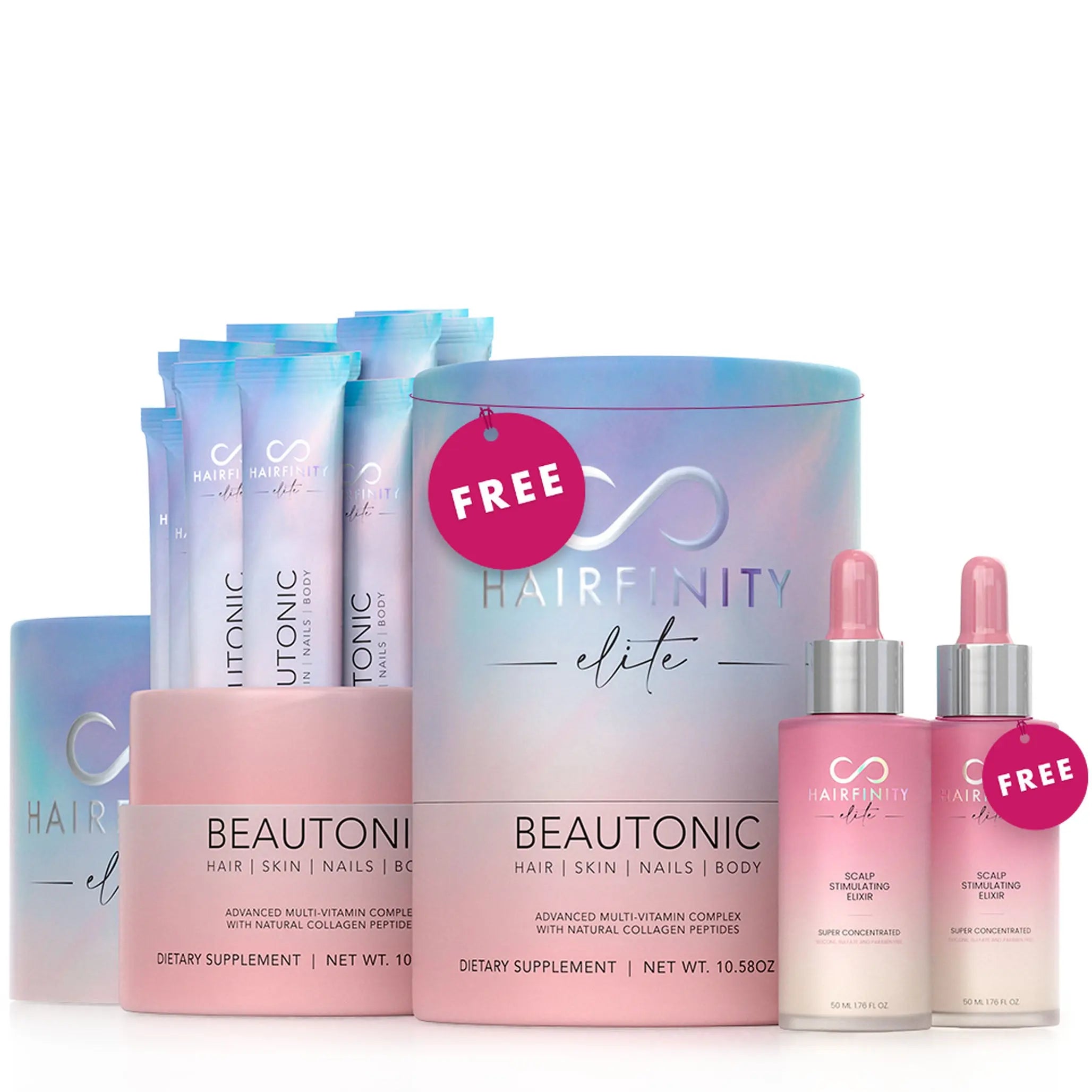 Hair Infinity Growth Boosters kit pousse Double Growth routine complète