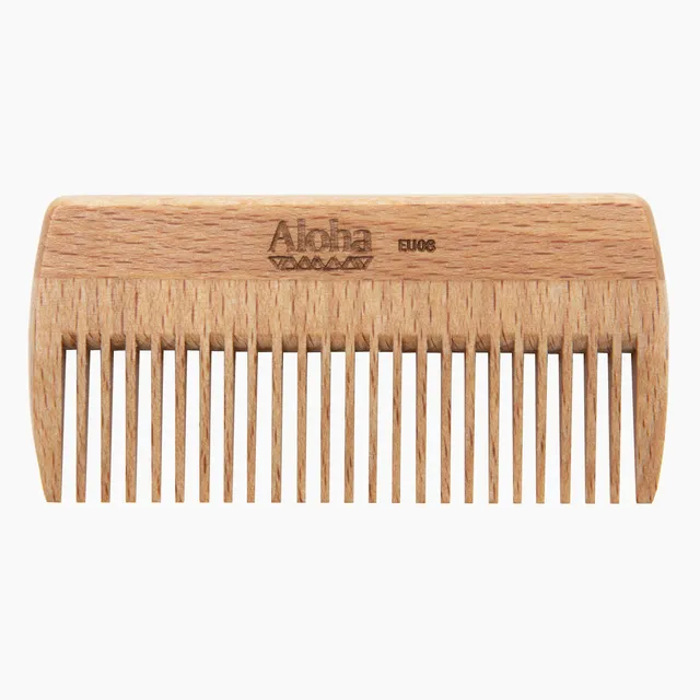 Ibiza Hair Aloha EU08 peigne barbe bois étui liège