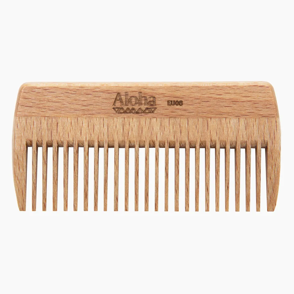 Ibiza Hair Aloha EU08 peigne barbe bois étui liège