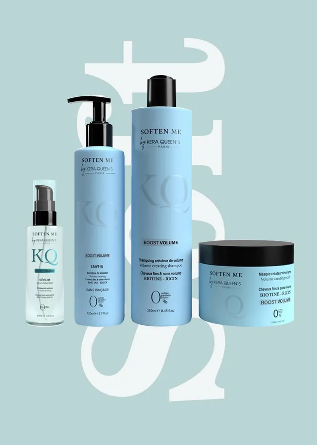 Kera Queen's Soften me Boost Volume gamme cheveux fins