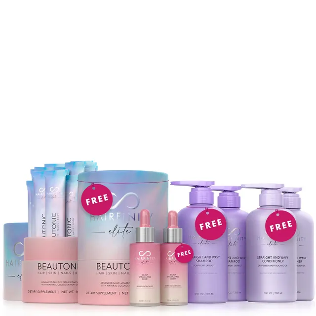 Hair Infinity Growth Boosters Kit Triple Croissance cheveux lisses ondulés