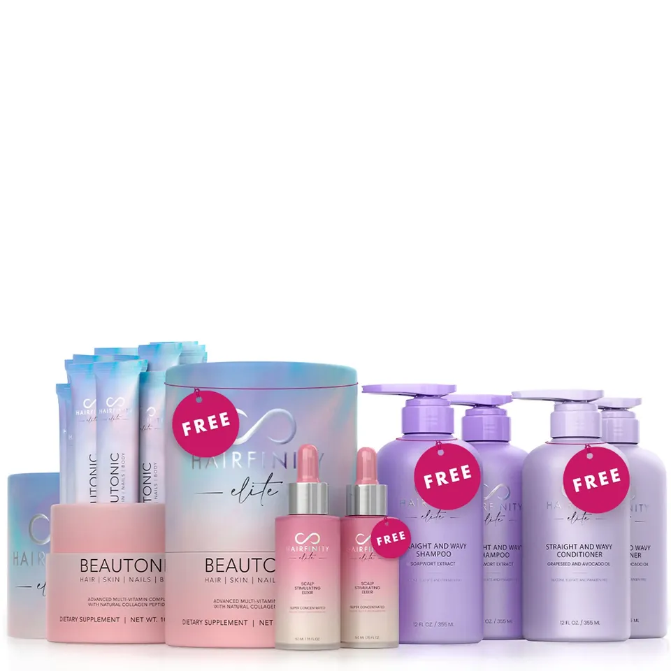 Hair Infinity Growth Boosters Kit Triple Croissance cheveux lisses ondulés