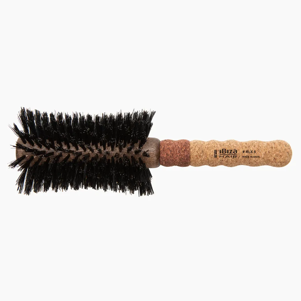 Ibiza Hair RLX Series RLX5 brosse ronde 80 mm liège rouge