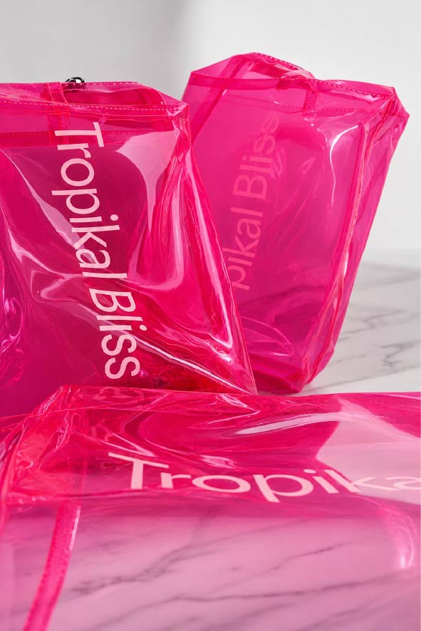 Tropikalbliss Accessories Tropikal Bag coffret 4 soins boucles