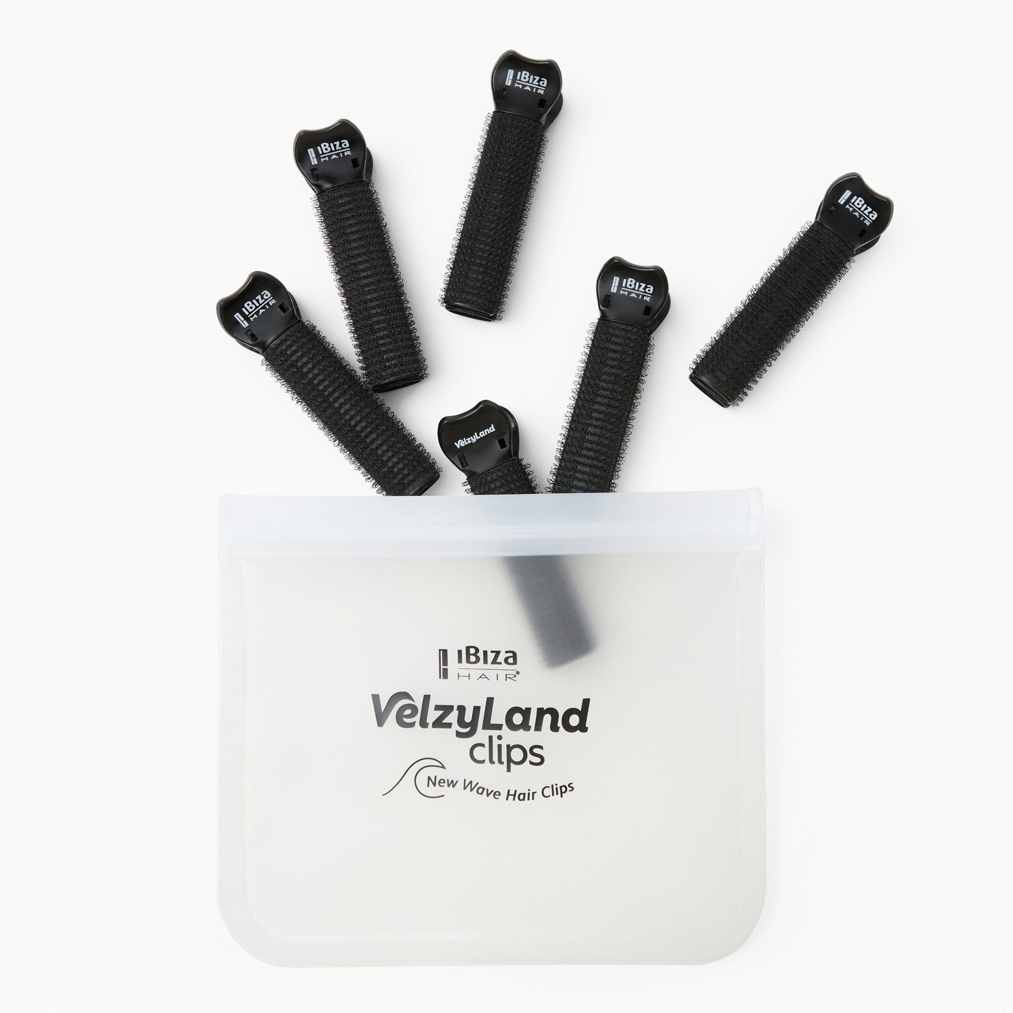 Ibiza Hair VelzyLand Clips 6 pinces velcro vagues bohème