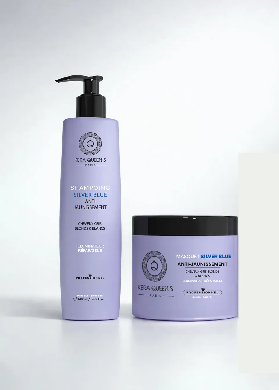 Kera Queen's Rituel Silver Blue kit cheveux blonds
