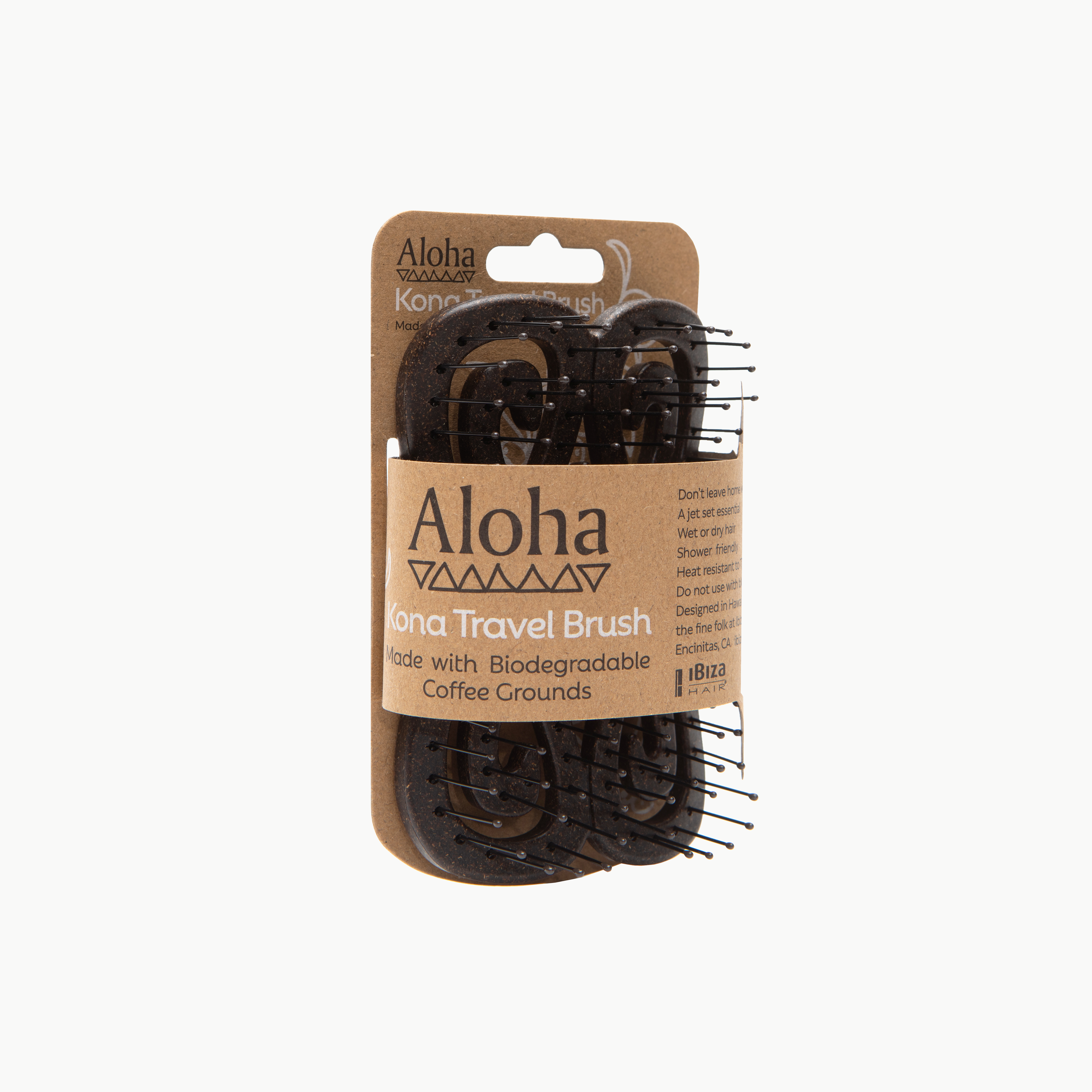 Ibiza Hair Aloha KT7 Kona brosse voyage douche café