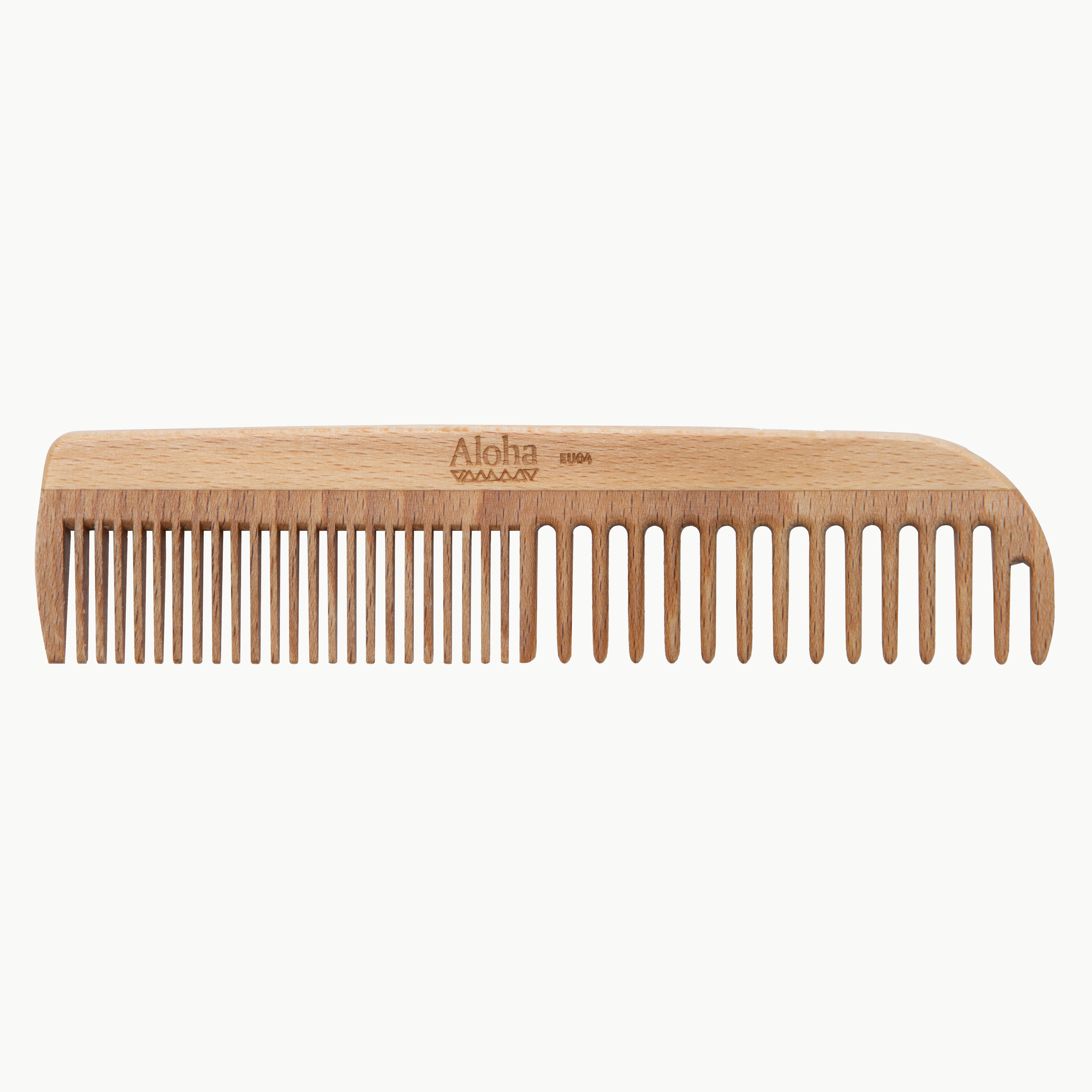Ibiza Hair Aloha EU04 peigne homme hêtre 18 cm étui liège
