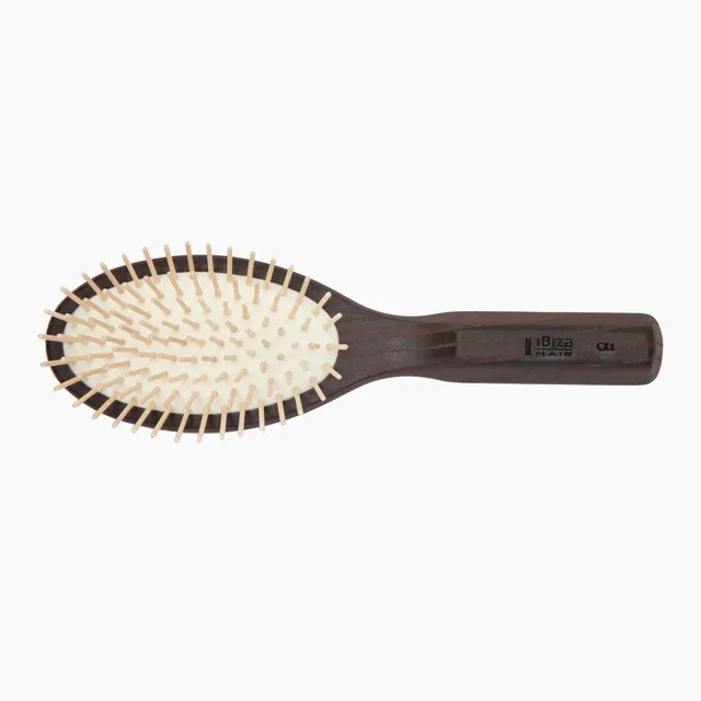 Ibiza Hair CX1 brosse ovale picots bois carbonisé