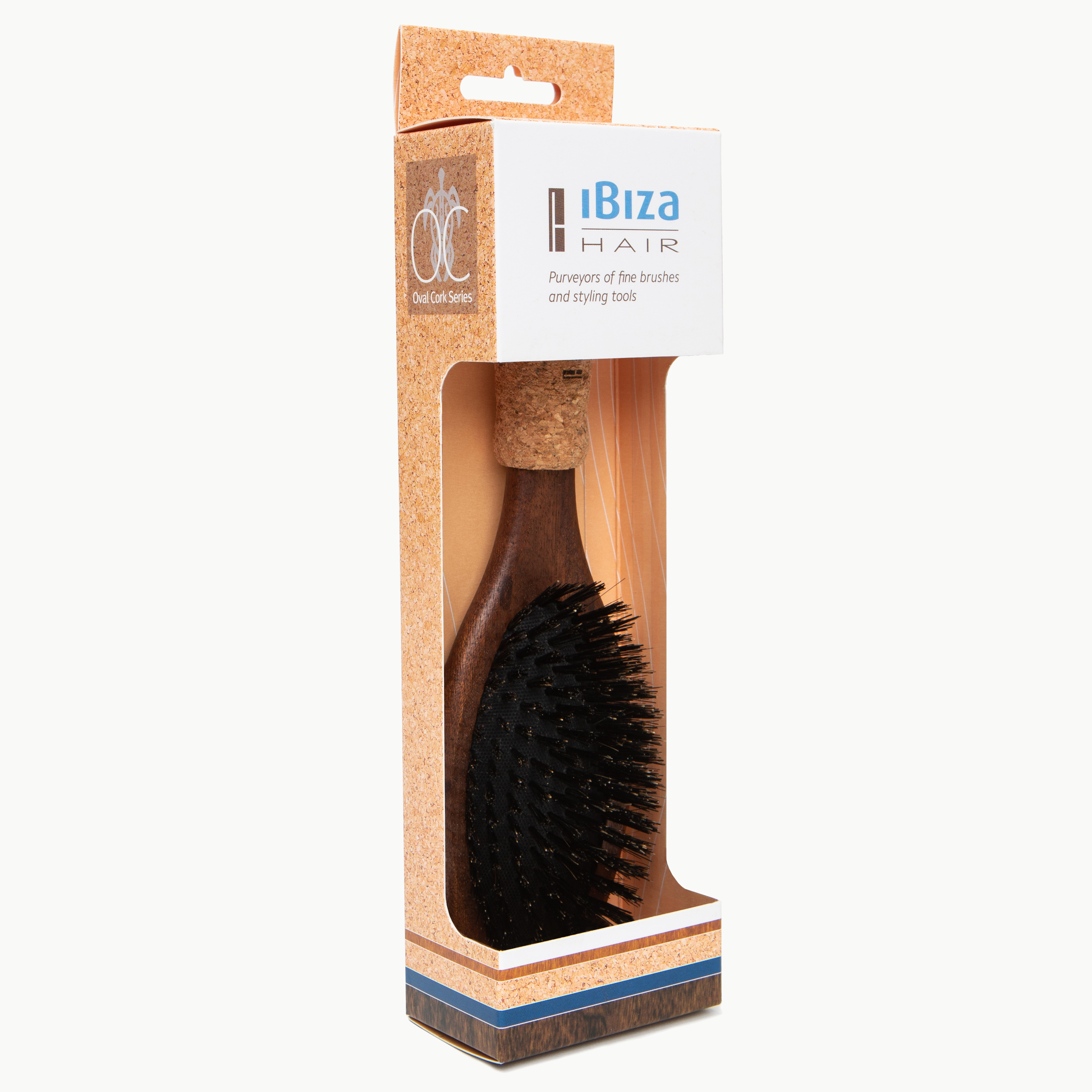 Ibiza Hair OC4 brosse ovale sanglier manche liège