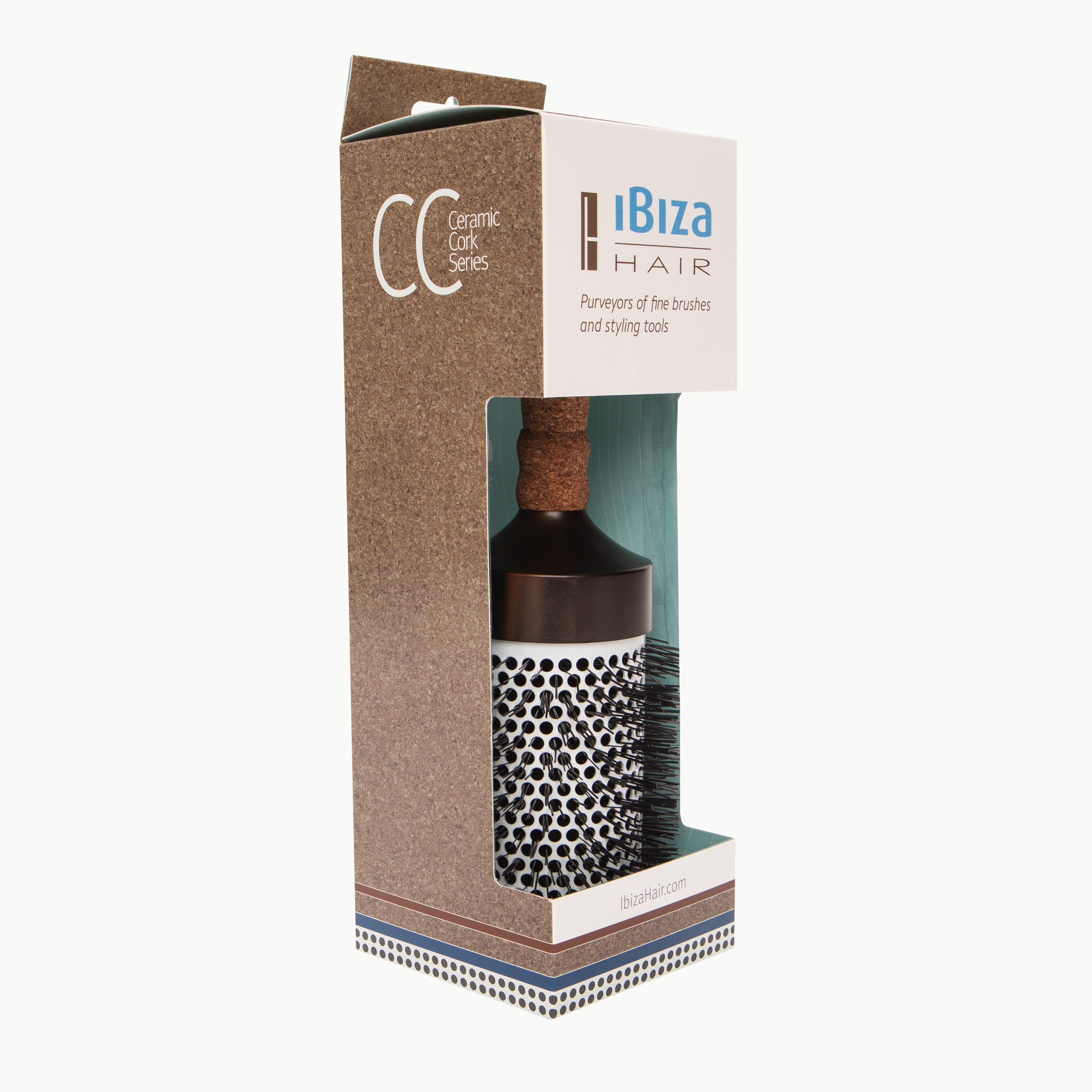 Ibiza CC6 brosse ronde céramique 93 mm volume