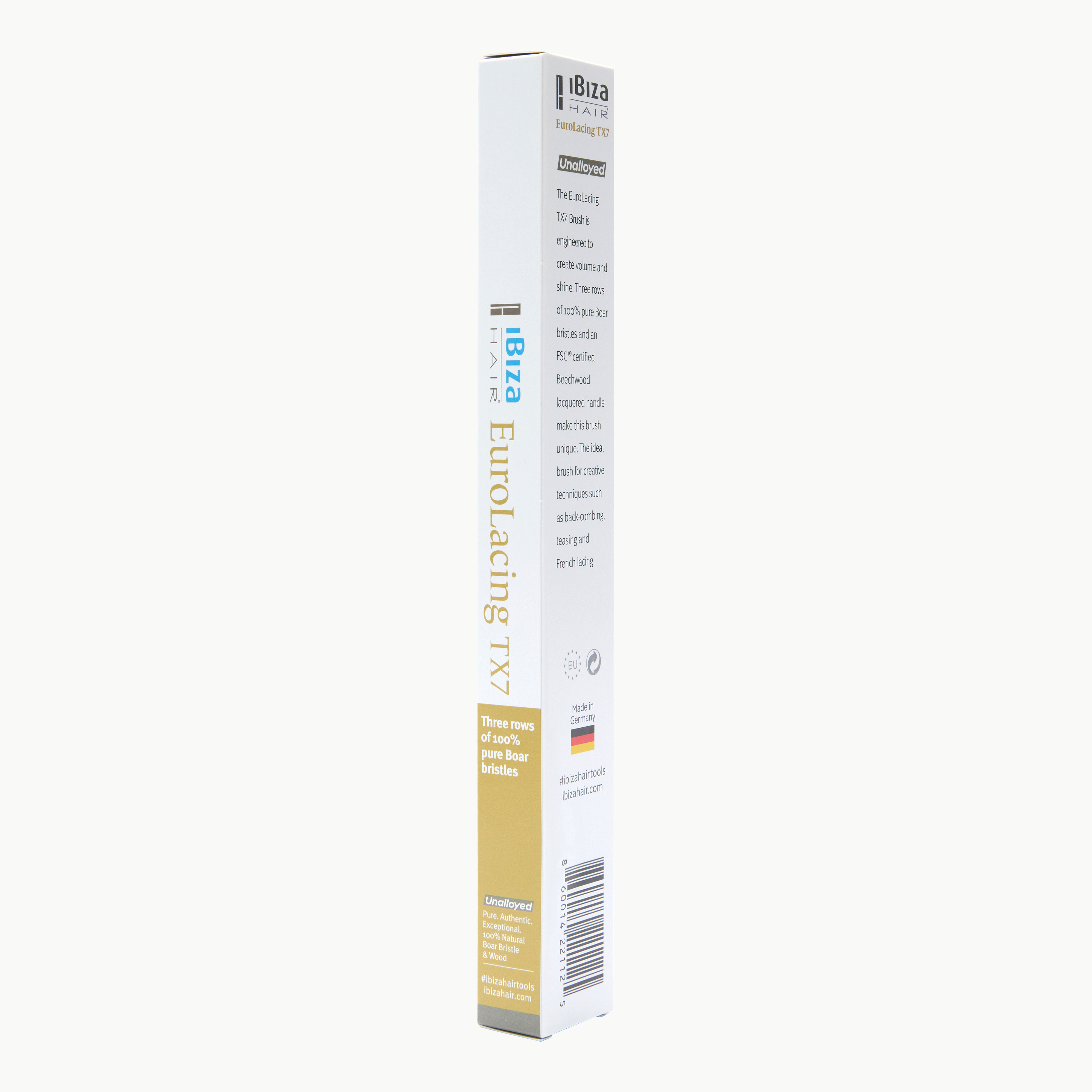 Ibiza Hair EuroLacing TX7 brosse crêpage sanglier