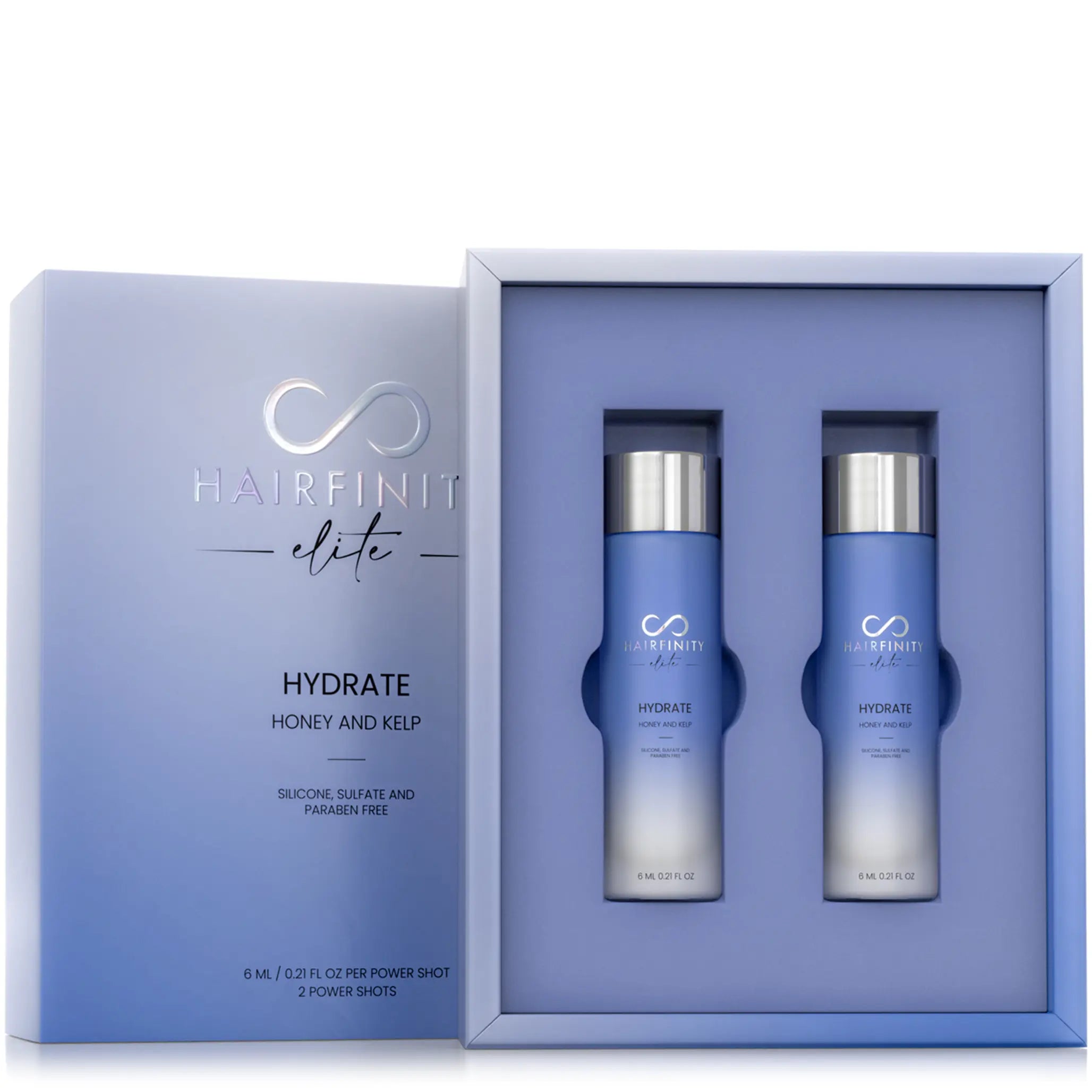 Hair Infinity Power Shots Shot Hydrate cheveux secs miel