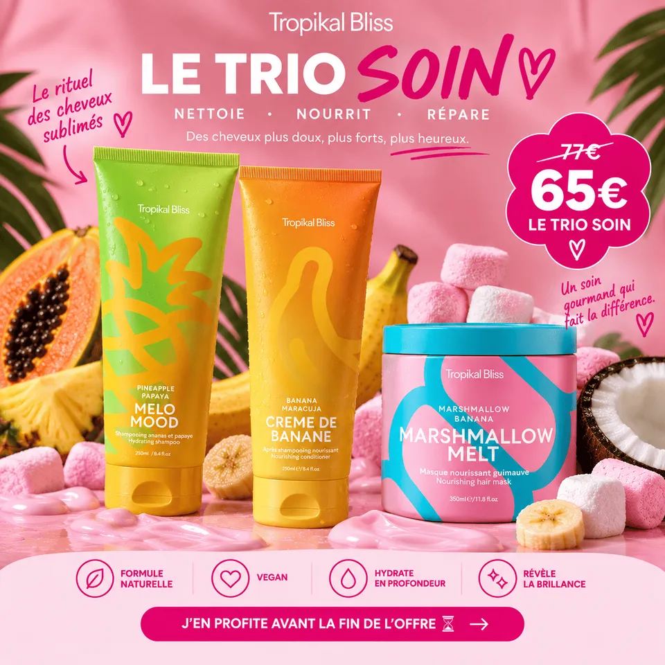 Tropikalbliss Trio Soin coffret 3 soins cheveux bouclés