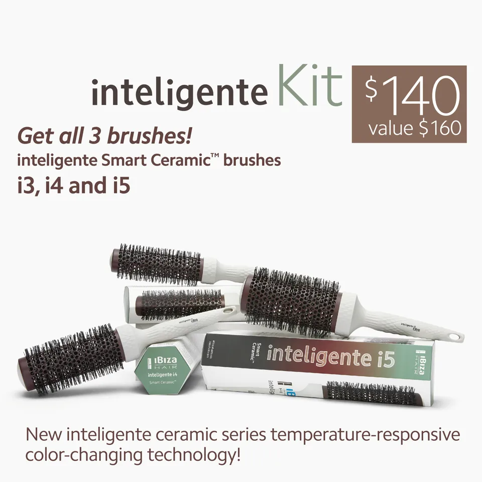 Ibiza Hair Inteligente Kit brosse ronde ceramique i3 i4 i5