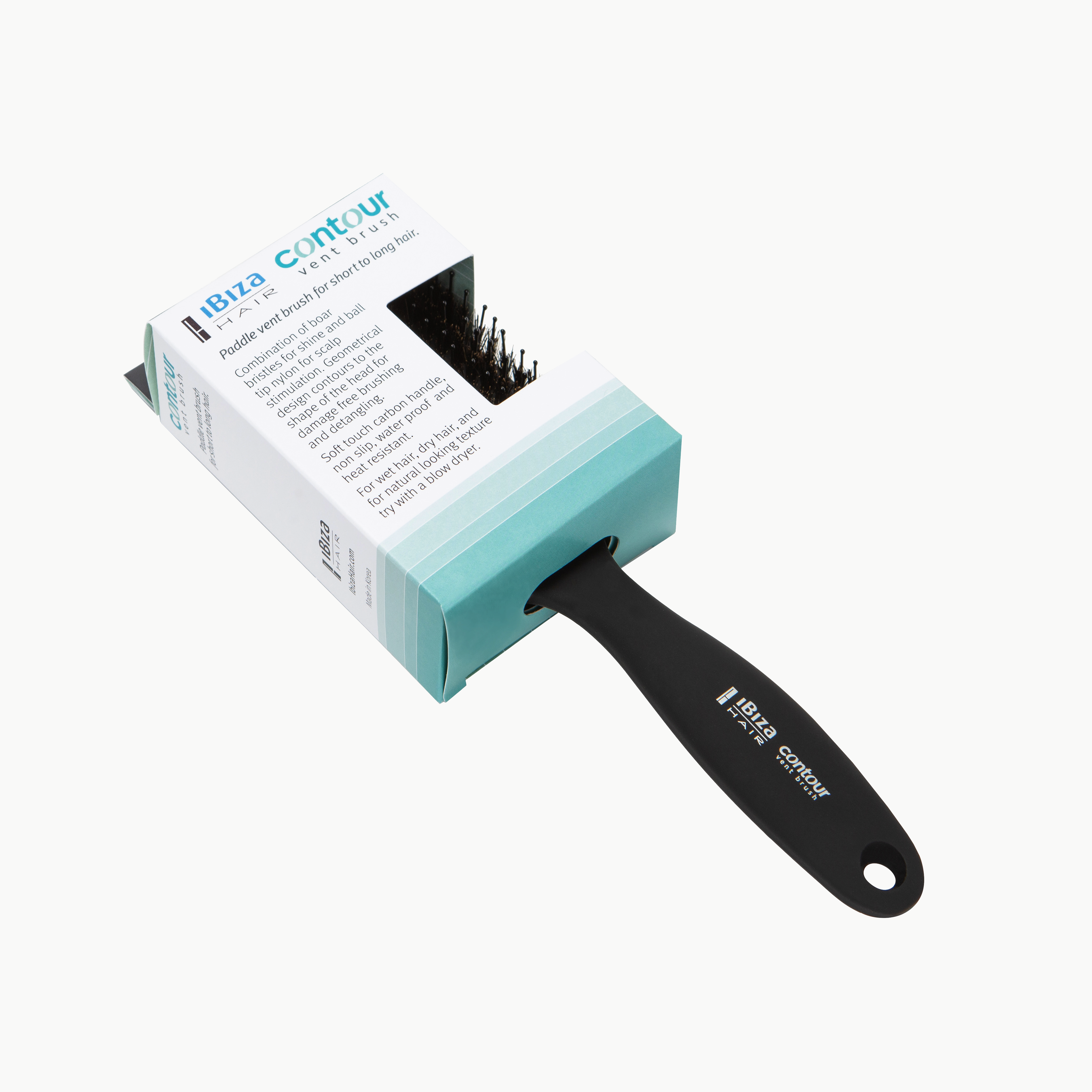 Ibiza Hair Contour brosse ventilee demelage sanglier nylon
