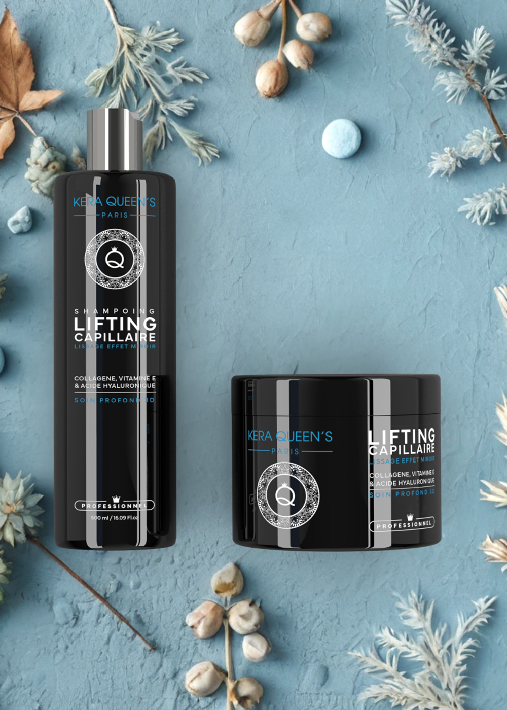 Kera Queen's Lifting Kératine Intense kit duo acide hyaluronique