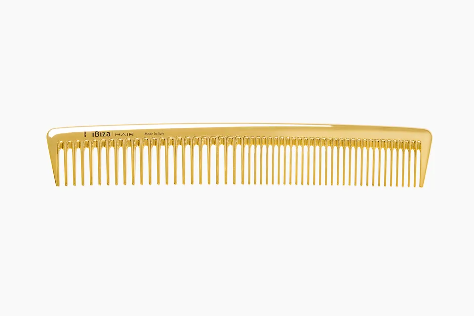 Ibiza Hair peigne coiffage doré graphite étui liège