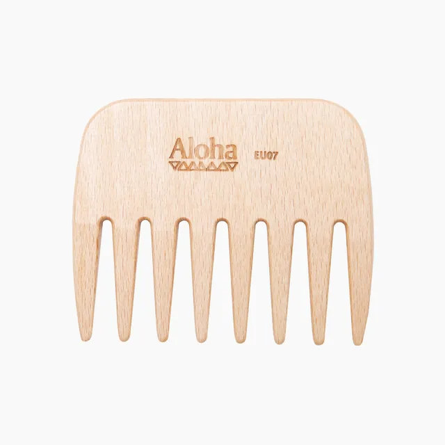 Ibiza Hair Aloha EU07 peigne afro bois dents longues