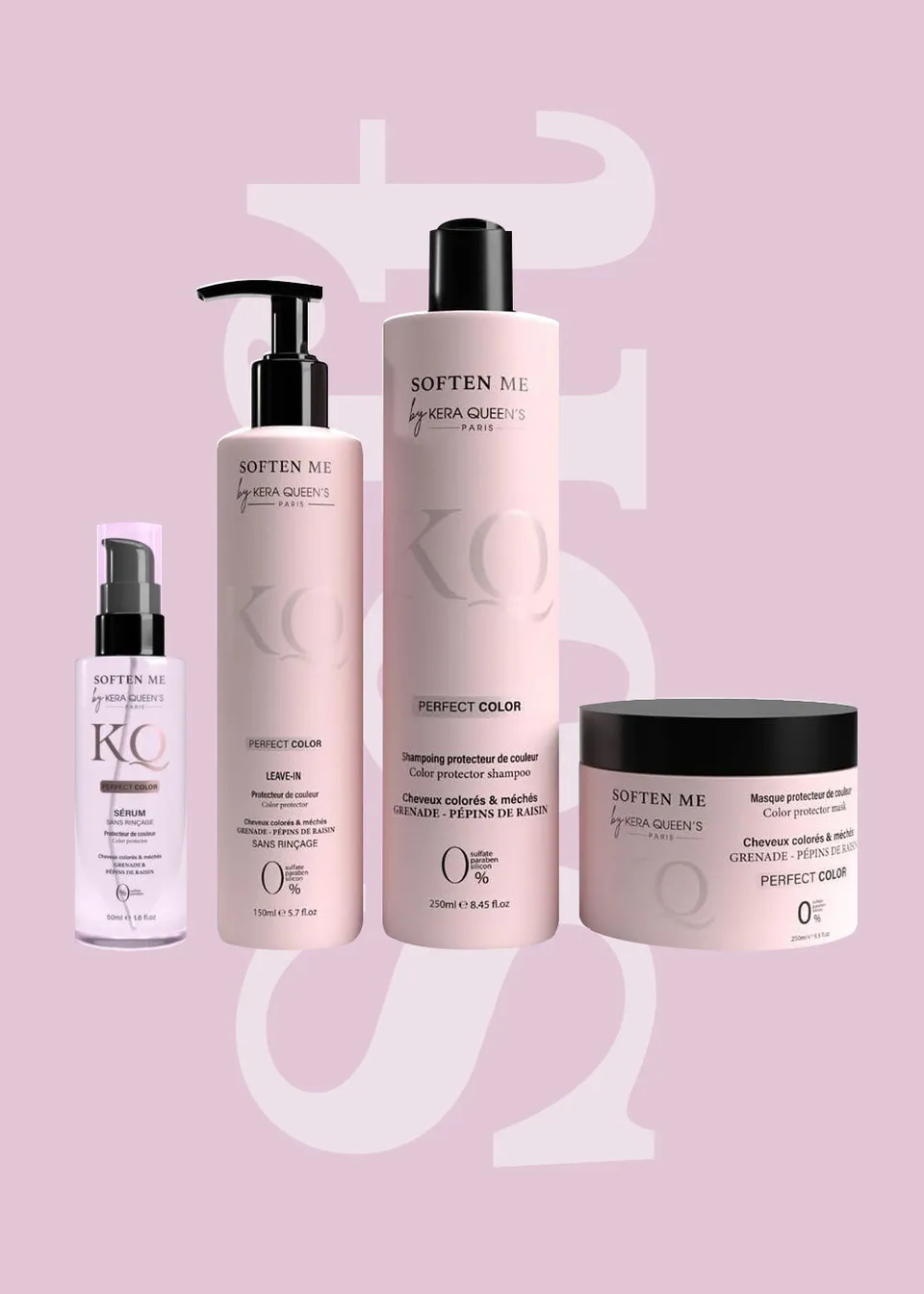Kera Queen's Soften me Perfect Color gamme cheveux colorés