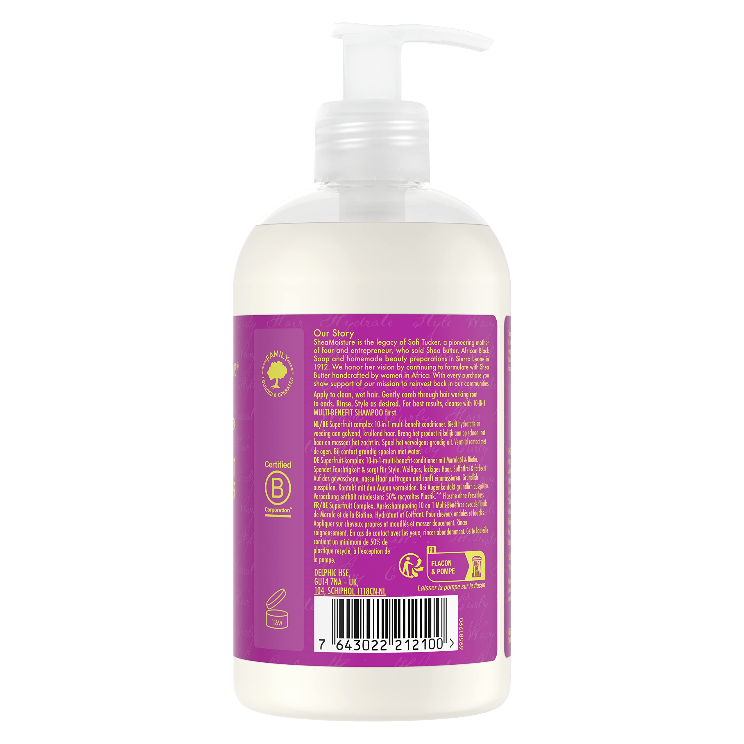 Shea Moisture Superfruit Complex après-shampoing 379 ml boucles
