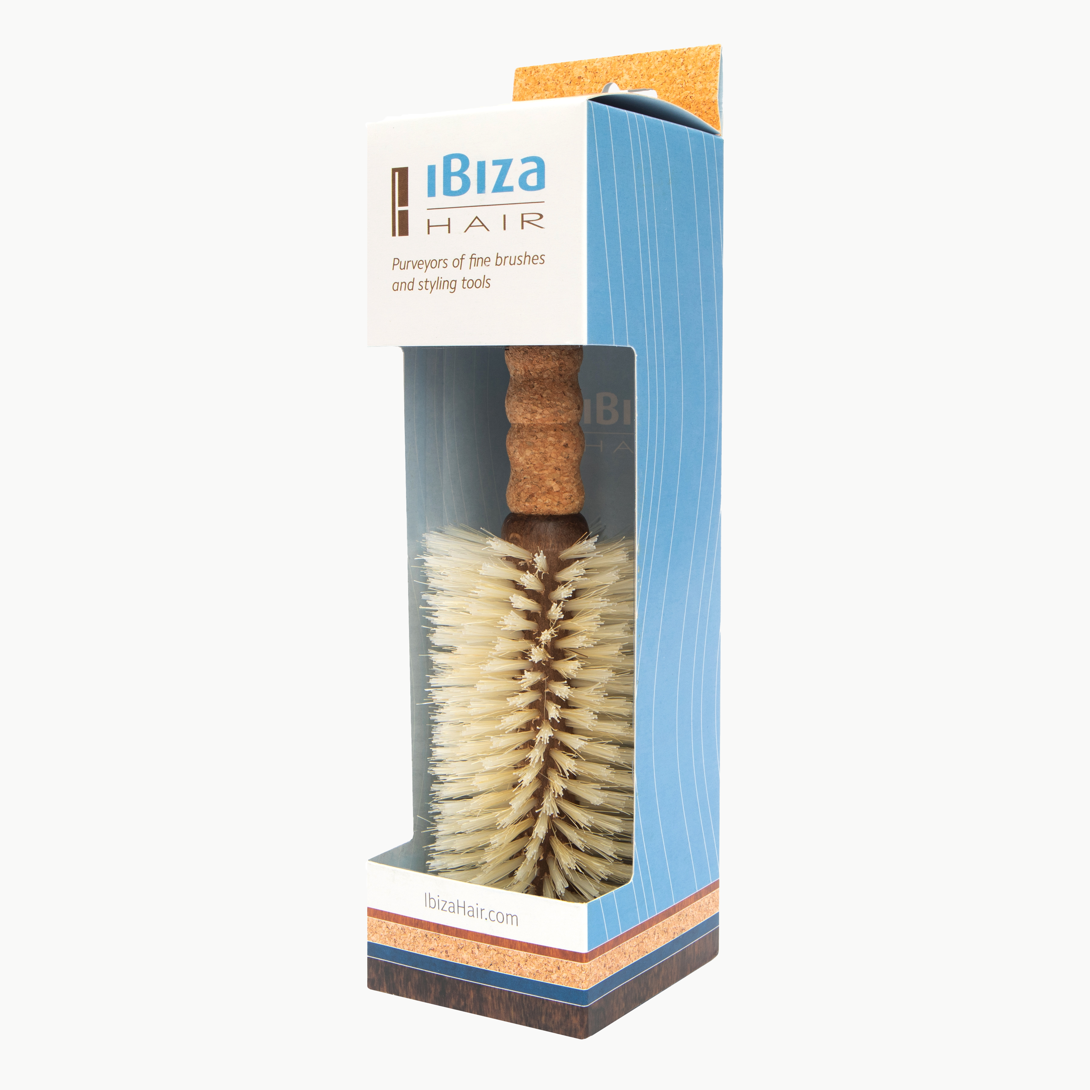 Ibiza Hair B8 brosse ronde 80 mm sanglier blond lissage