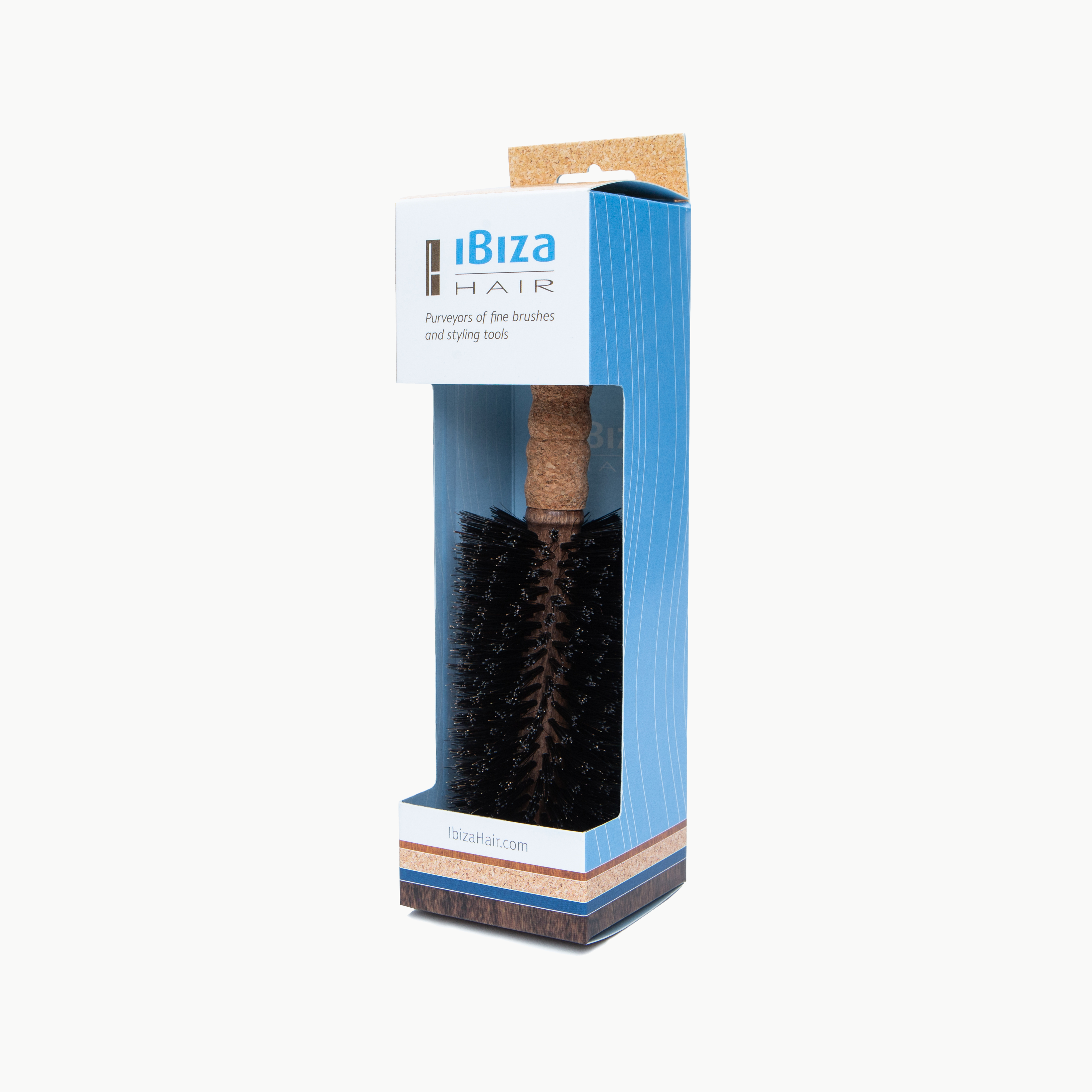 Ibiza Hair EX7 brosse ronde 65 mm sanglier boucles