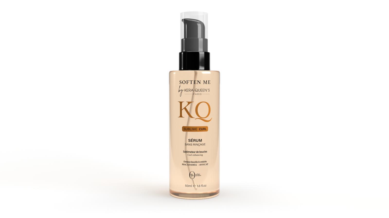 Kera Queen's Soften me Sublime Curl routine boucles macadamia