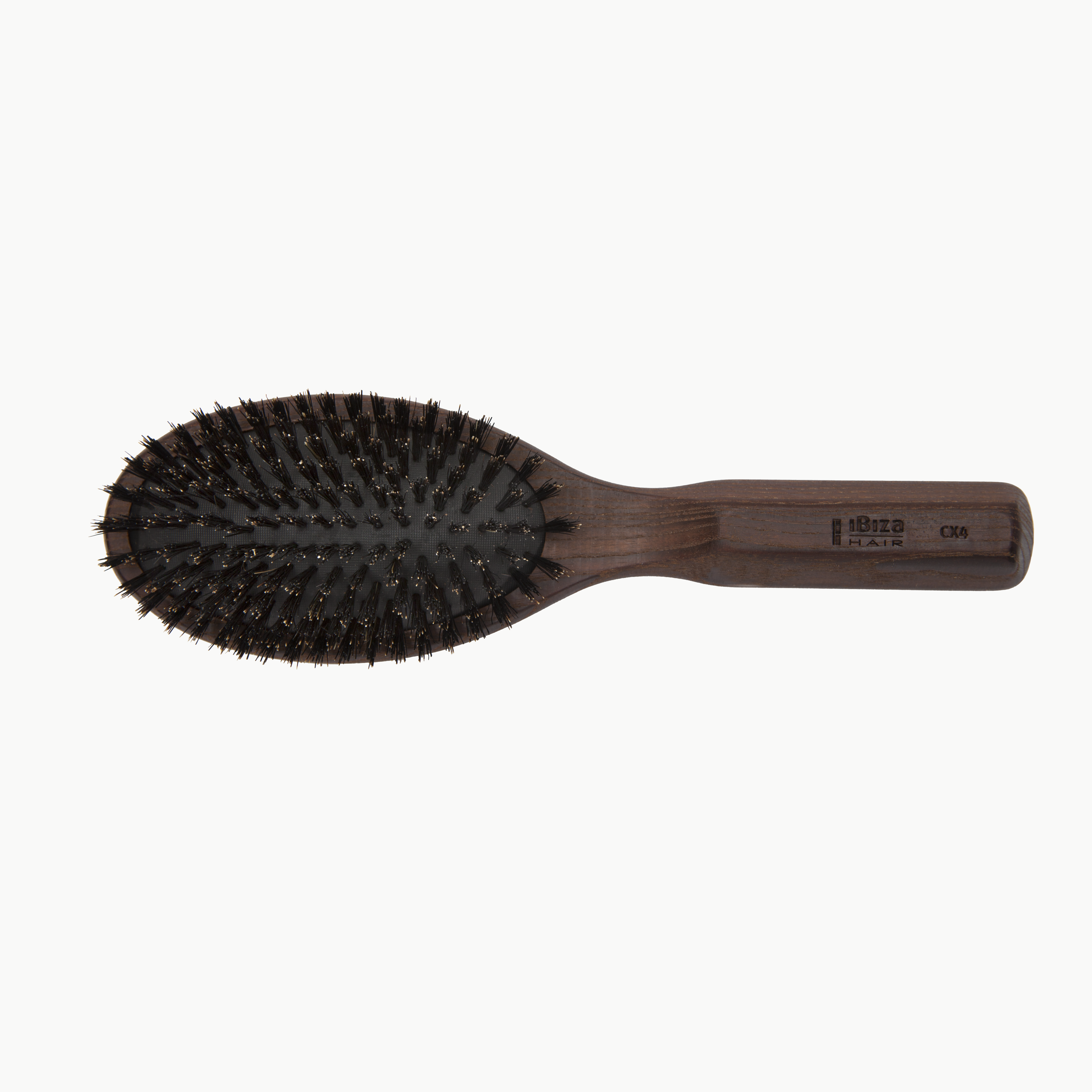 Ibiza Hair CX4 brosse ovale poils de sanglier bois carbonisé