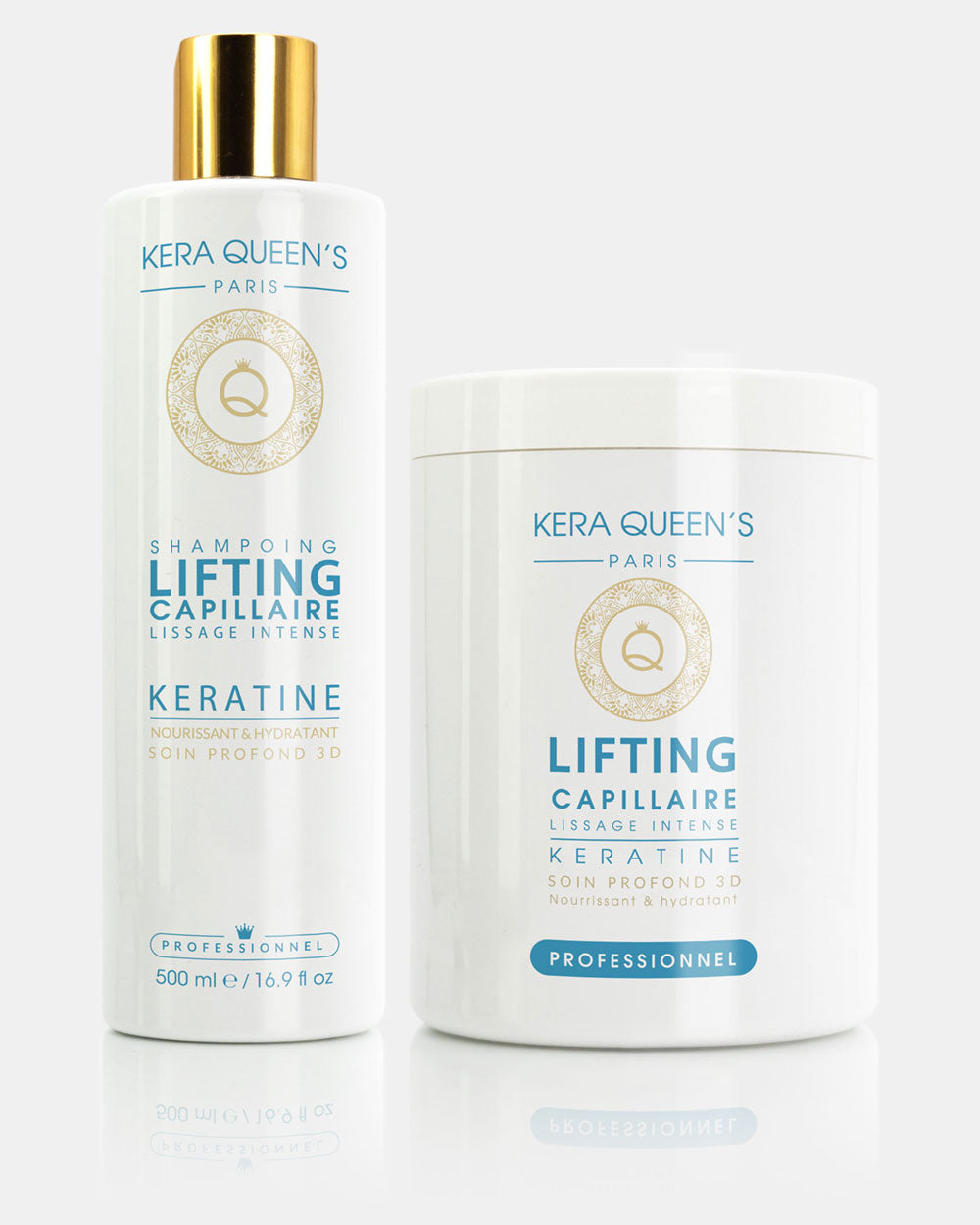 Kera Queen's Lifting Kératine kit duo 1000 éclat intense