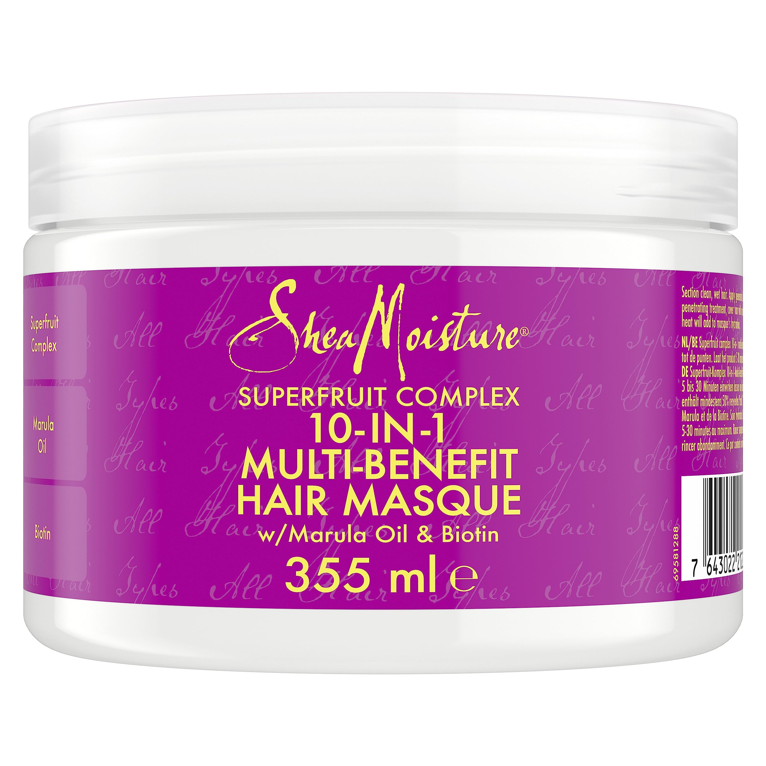 Shea Moisture Superfruit Complex masque cheveux 355ml éclat