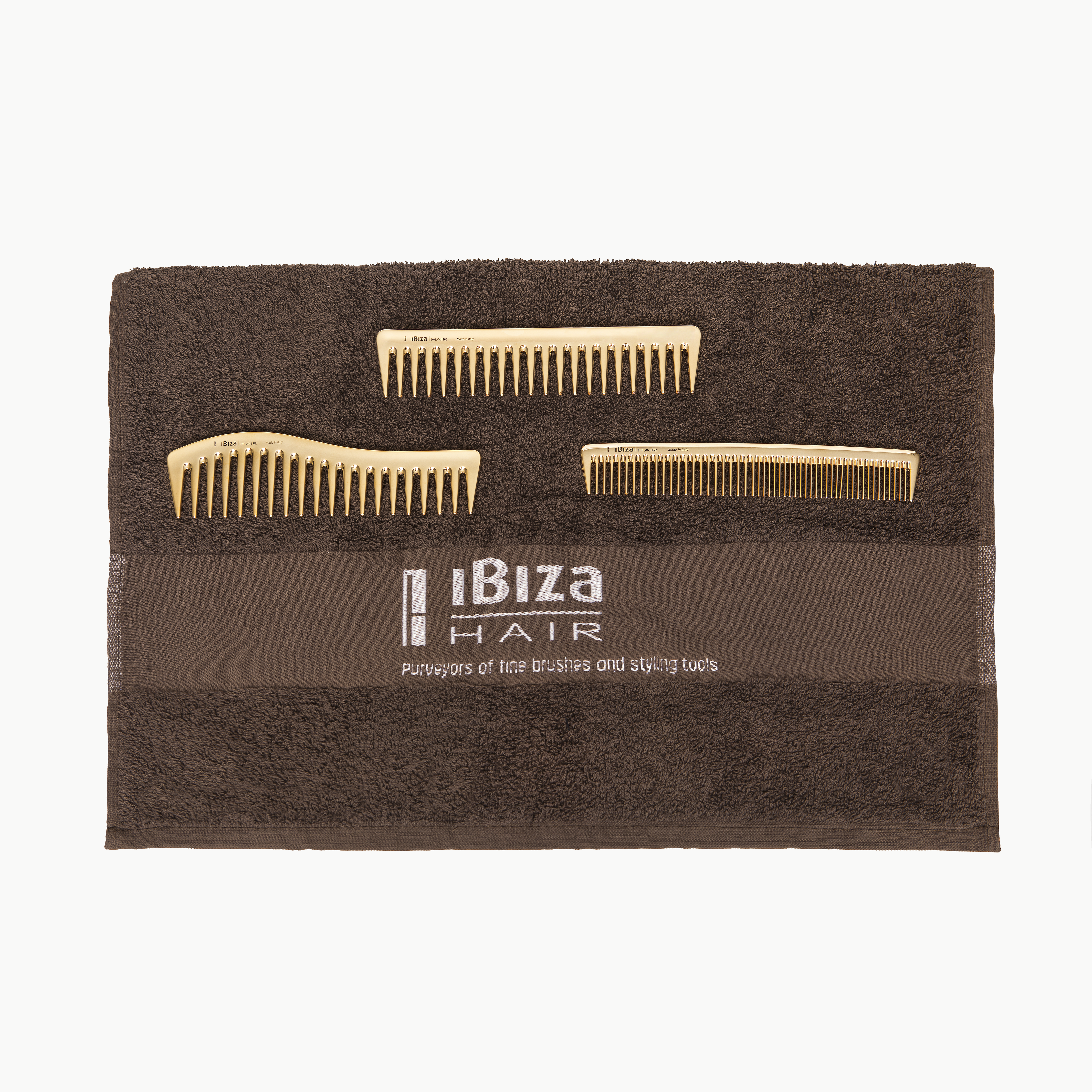 Ibiza Hair Salon Towels serviette marron coton