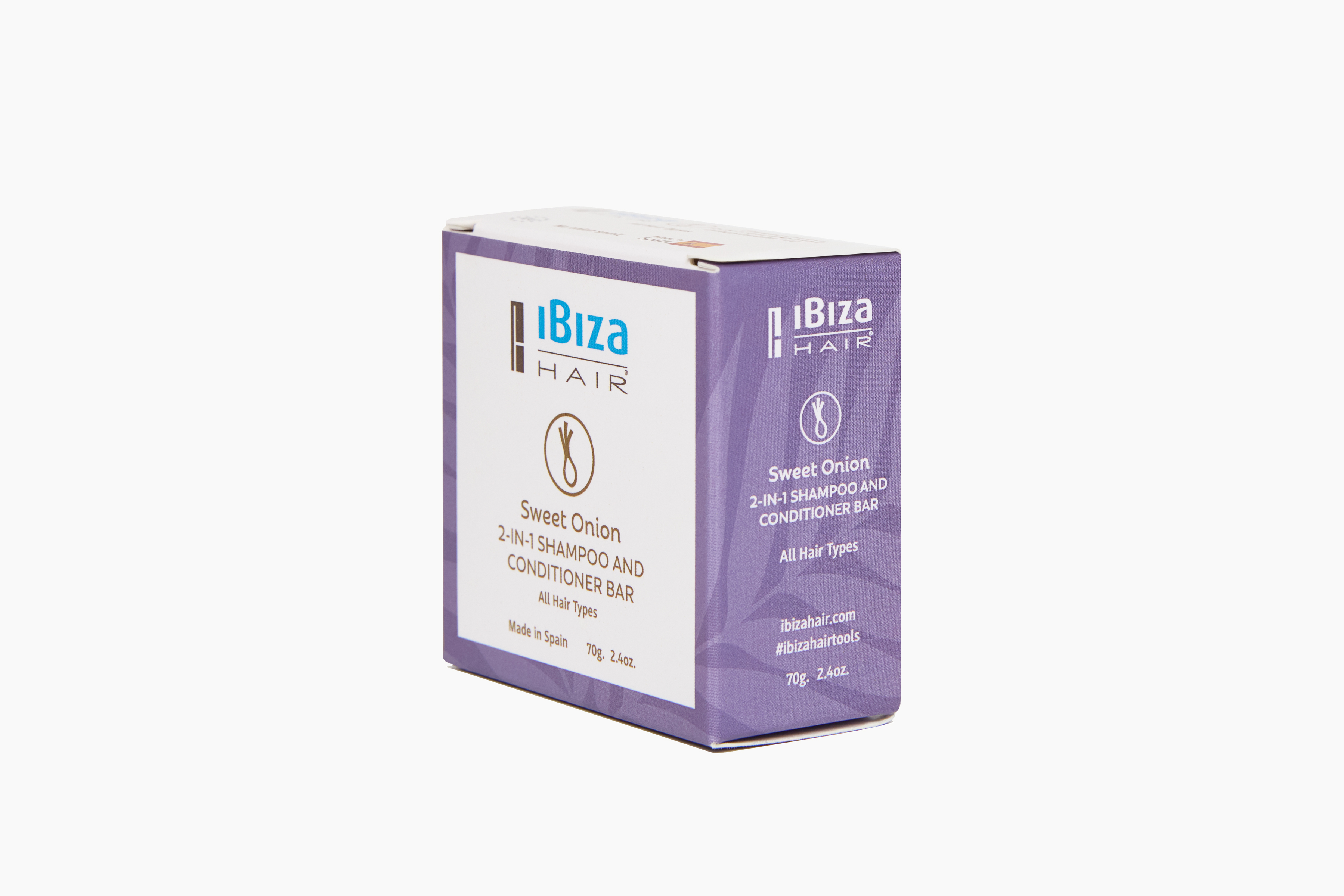 Ibiza Hair Sweet Onion shampoing solide 2-en-1 70 g amande