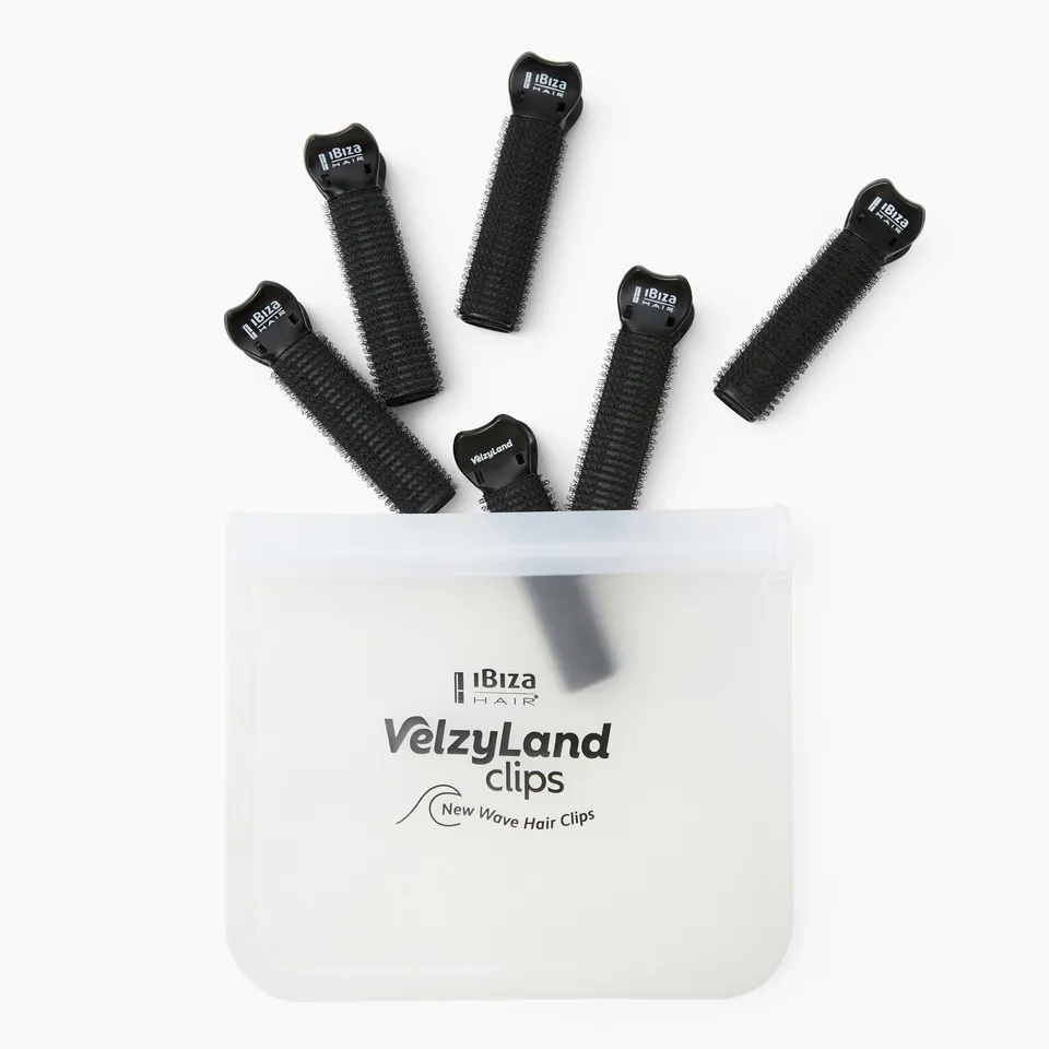 Ibiza Hair VelzyLand Clips 6 pinces velcro vagues bohème