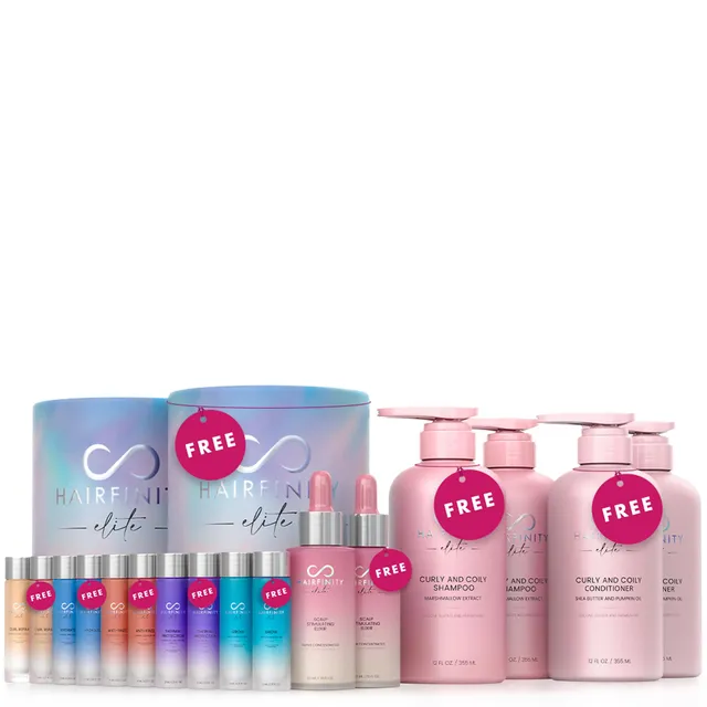 Hair Infinity Infinity Growth Kit cheveux bouclés coffret hydratation
