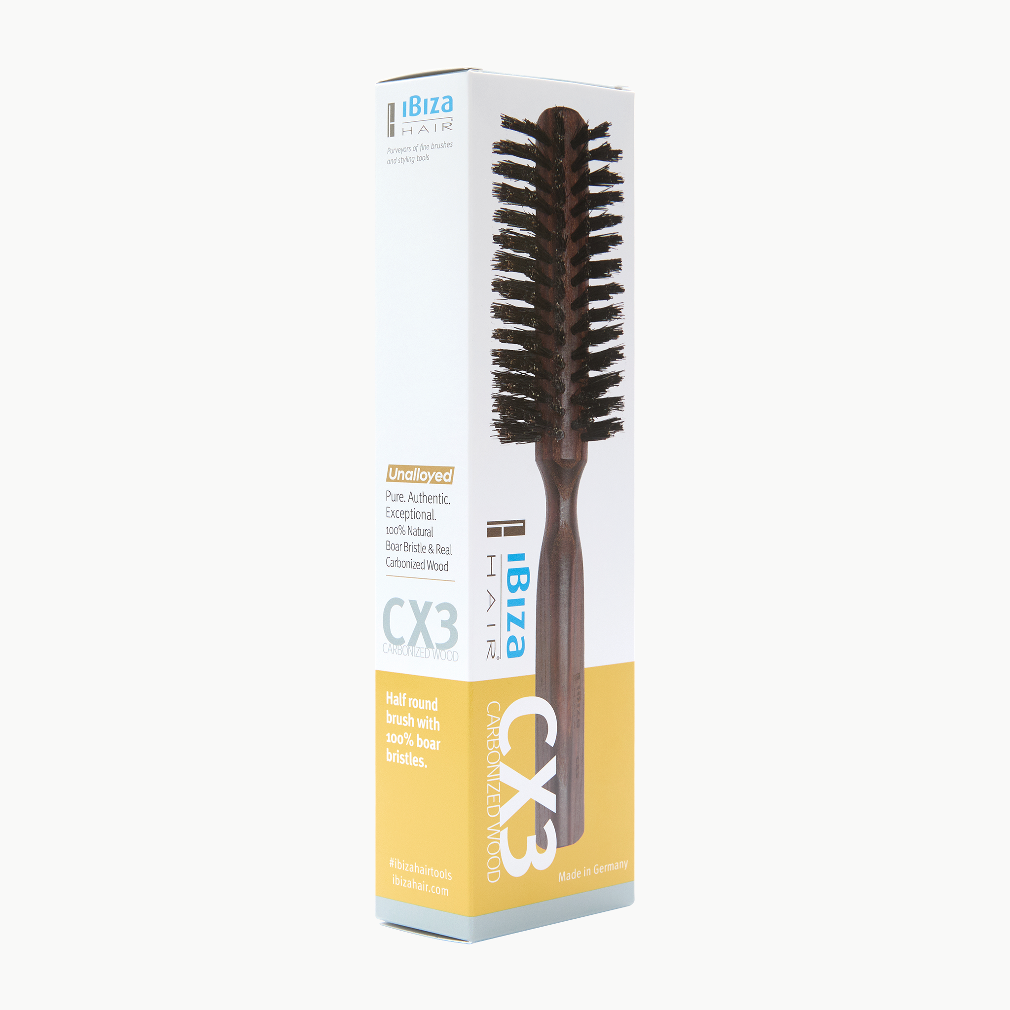 Ibiza Hair CX Series CX3 brosse demi ronde bois sanglier