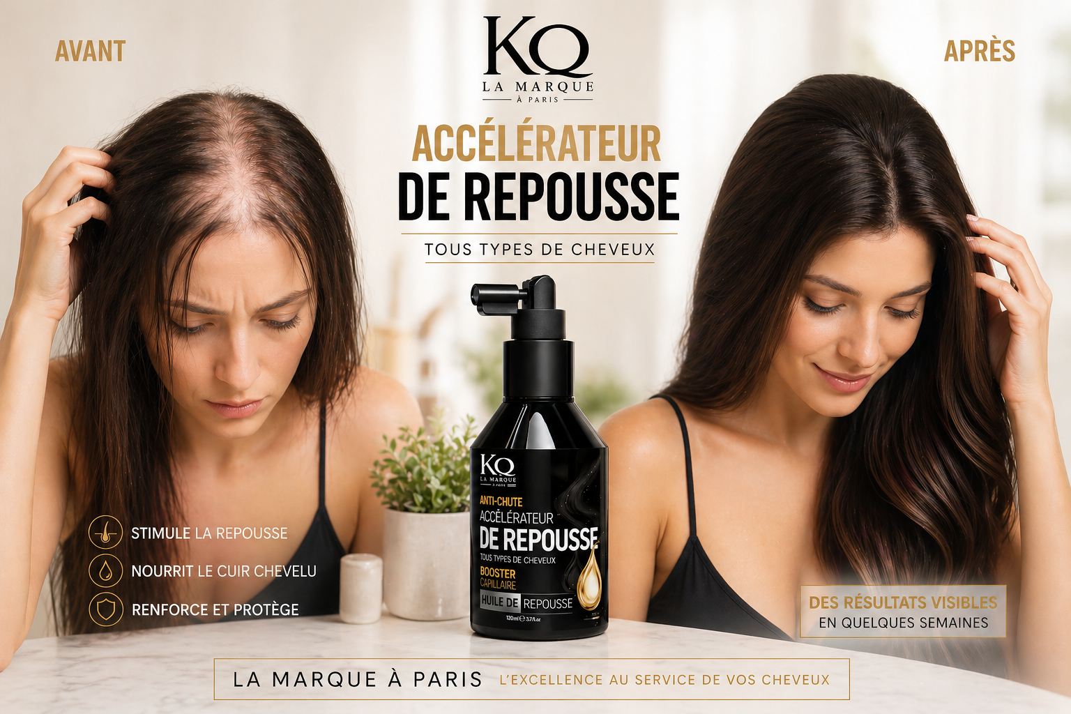 Kera Queen's Booster Anti-chute lotion repousse gingembre