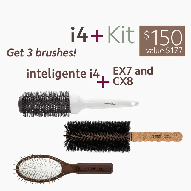Ibiza Hair Kits i4+ Kit brosses rondes céramique cheveux fins