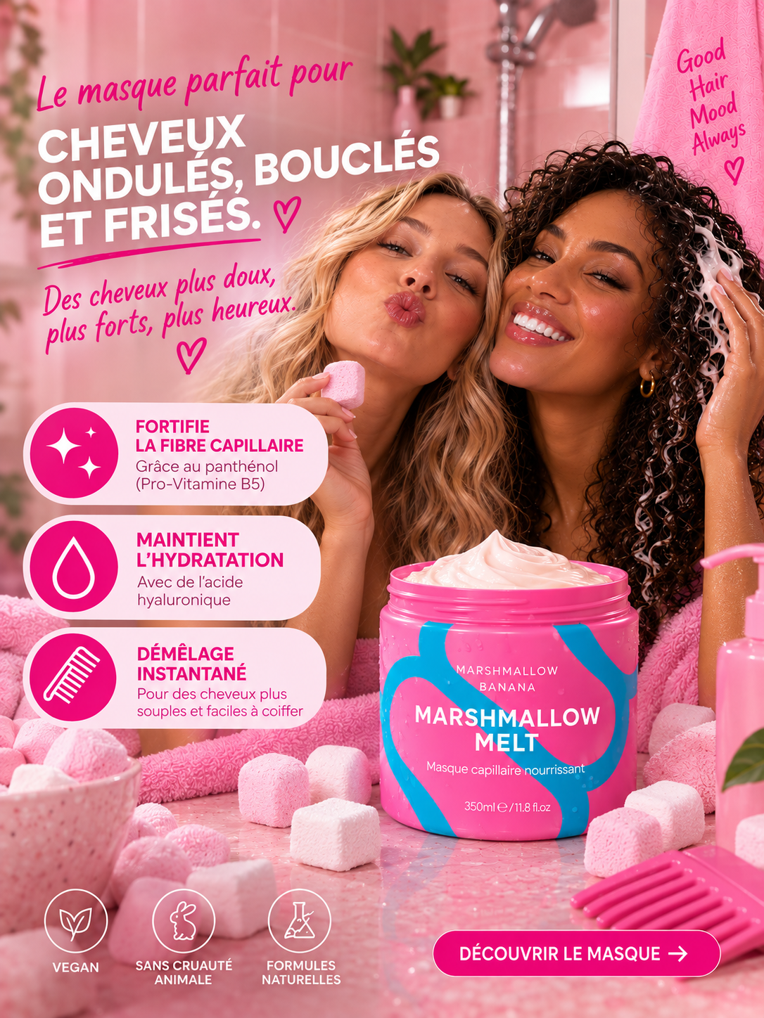 Tropikalbliss Marshmallow Melt masque cheveux secs banane