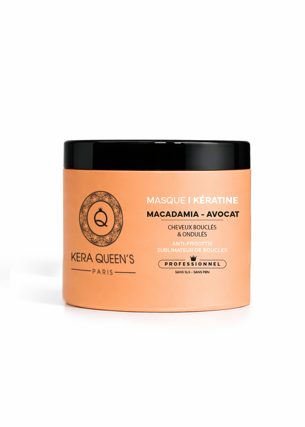Kera Queen's Rituel Macadamia Avocat masque 500ml brillance