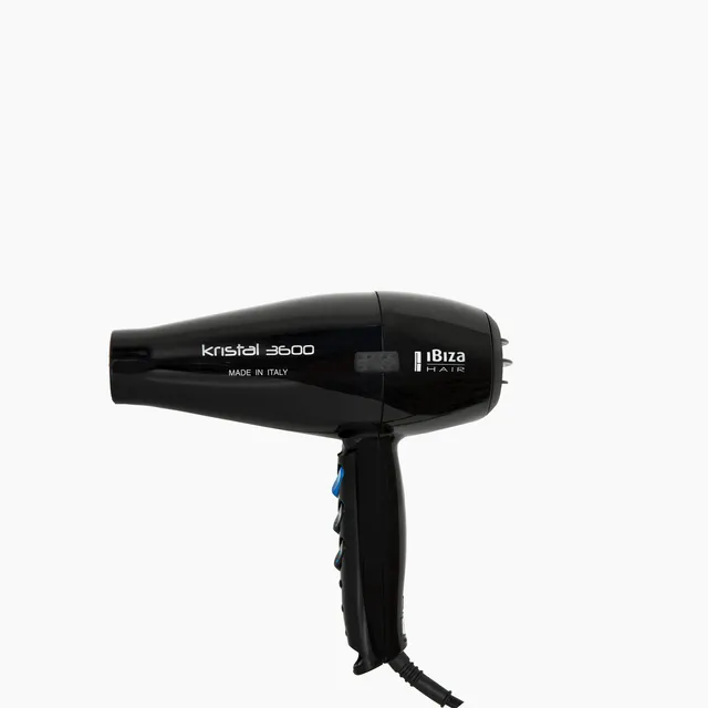 Ibiza Hair Kristal 3600 Black sèche-cheveux pro 1875W + buddy