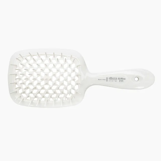 Ibiza Hair AirWave FM brosse douche blanche ventilée