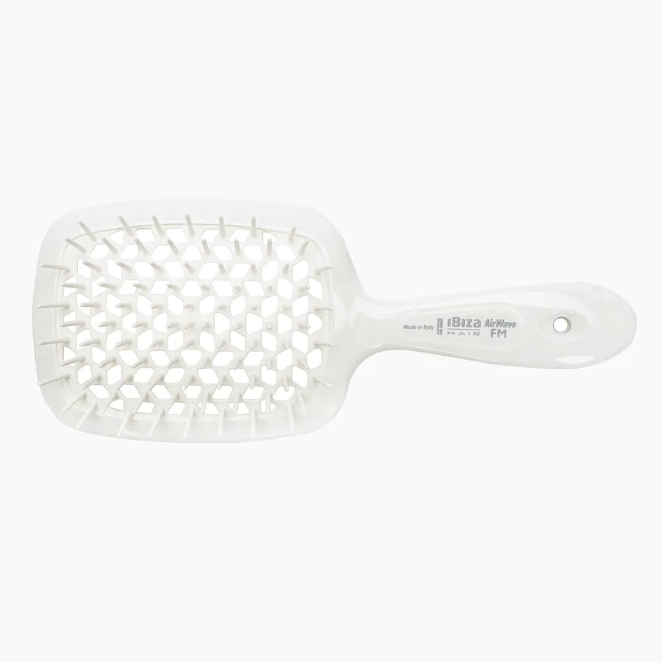 Ibiza Hair AirWave FM brosse douche blanche ventilée