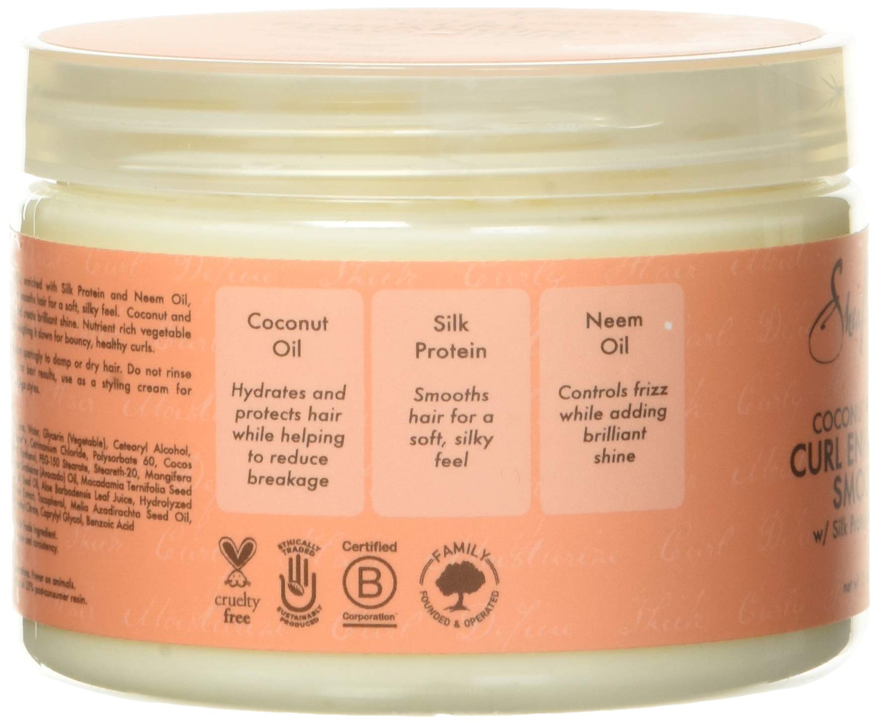 Shea Moisture Coconut & Hibiscus smoothie boucles 340 g coco
