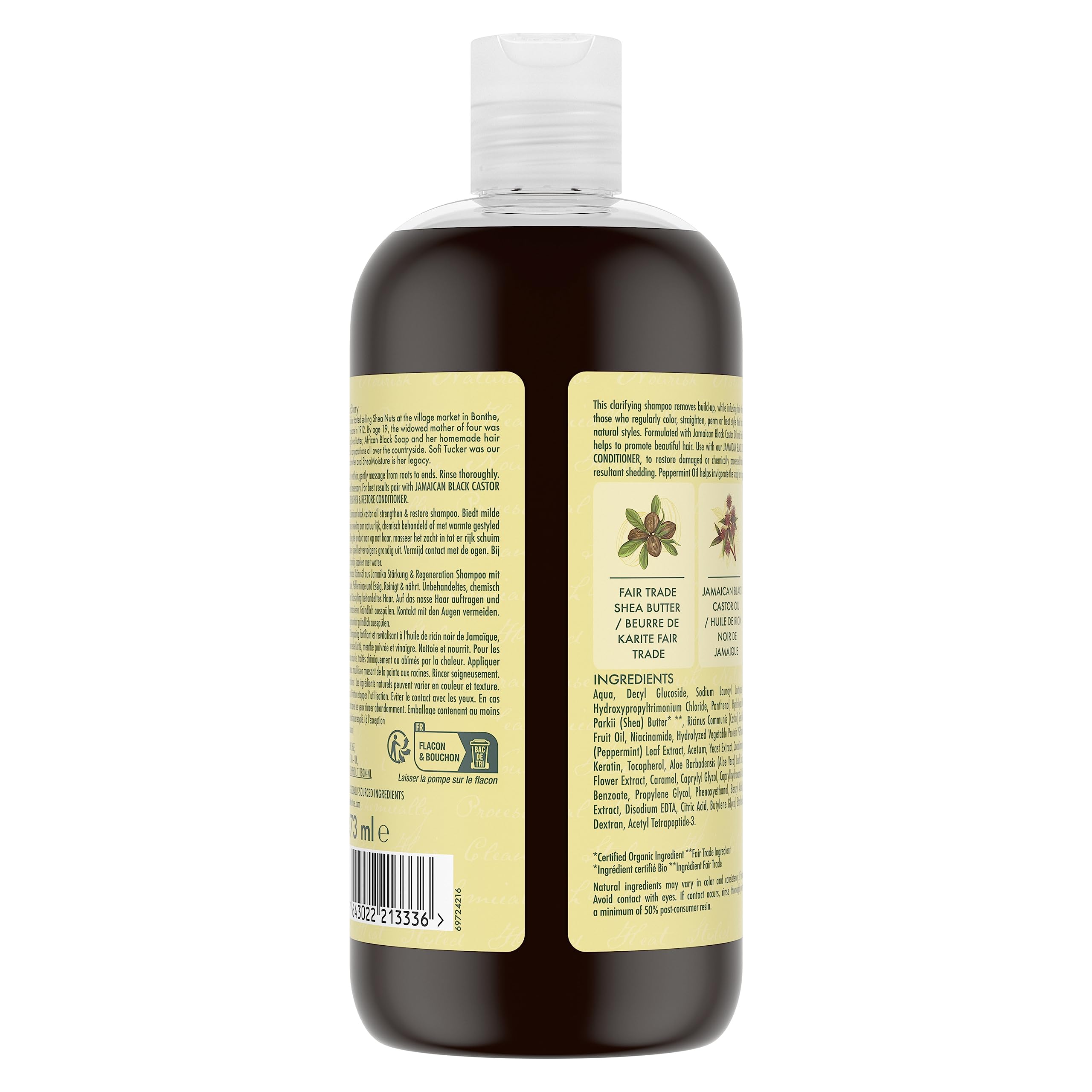 Shea Moisture Jamaican Black Castor Oil shampooing 473 ml